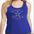 Brite Star Twirlers- Womens Gathered Racerback Tank Ladies Tank Beckys-Boutique.com Small Blue