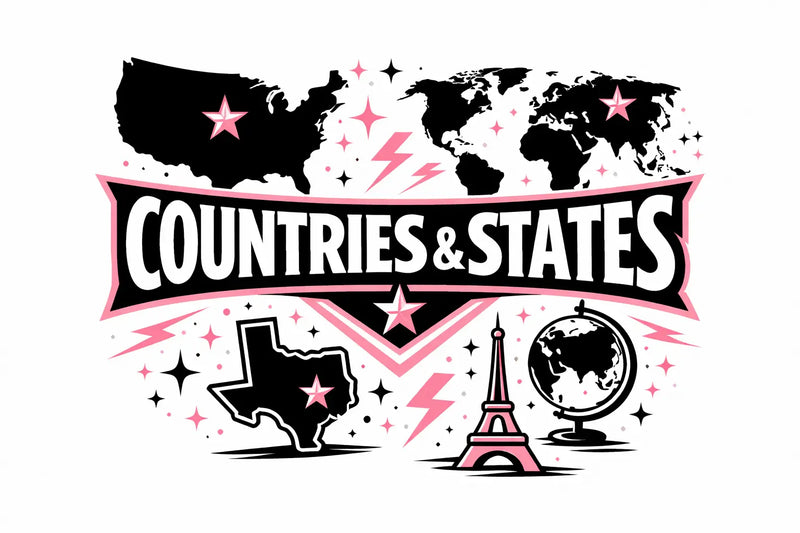 Countries & States-Beckys-Boutique.com