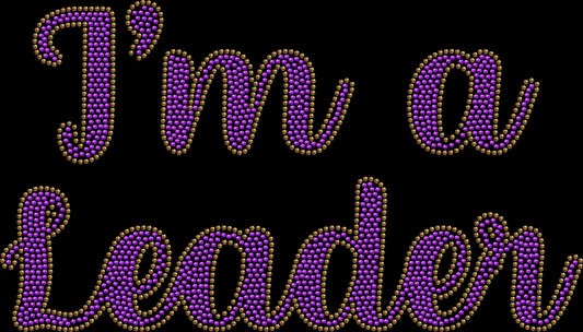 im a leader without a title and thats okay rhinestone shirt featuring inspirational leadership quote design