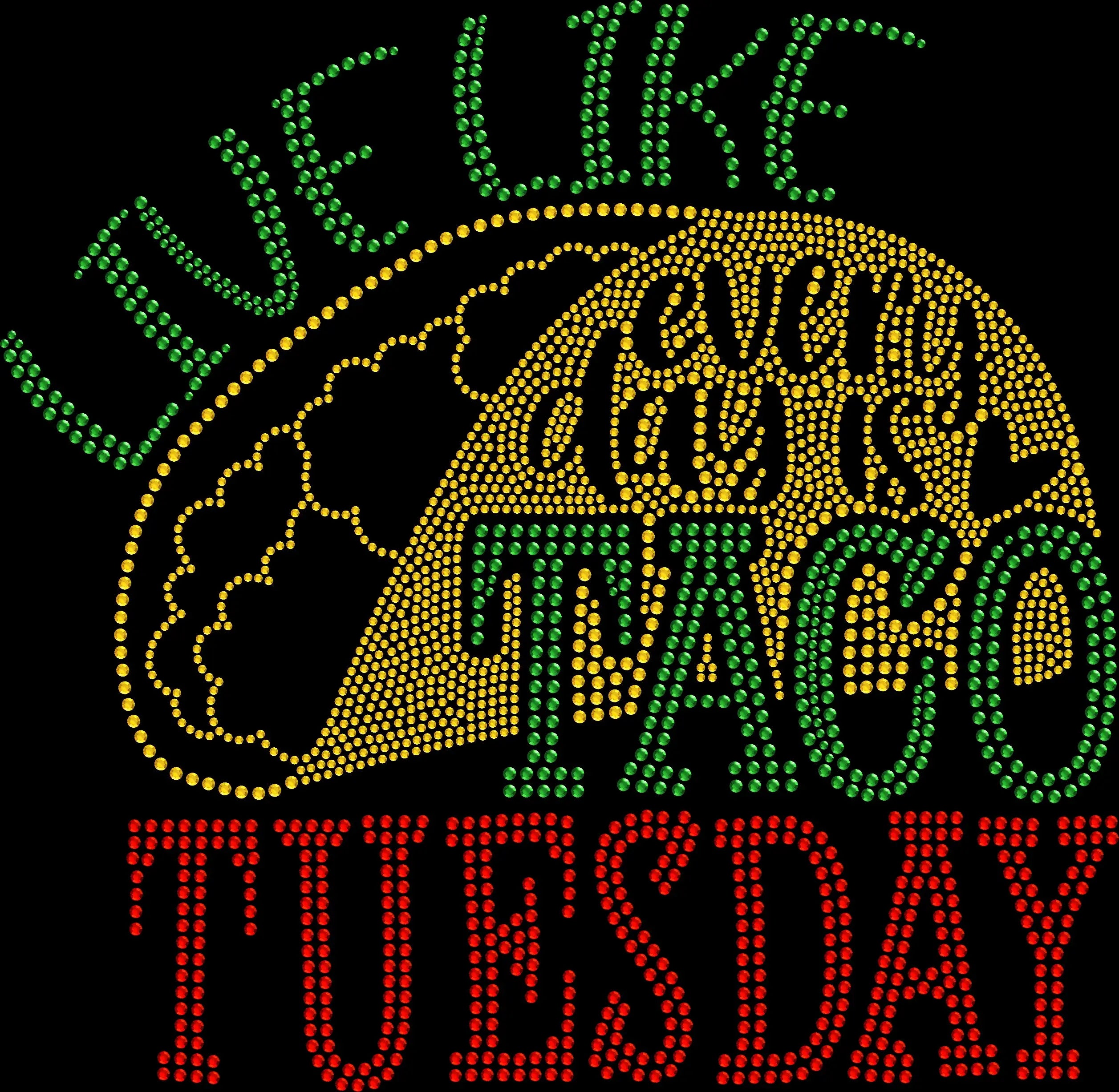 Live Like Every Day is Taco Tuesday rhinestone shirt featuring sparkling crystal lettering on a soft women’s fiesta party tee, perfect for taco nights, Cinco de Mayo, and girls night out