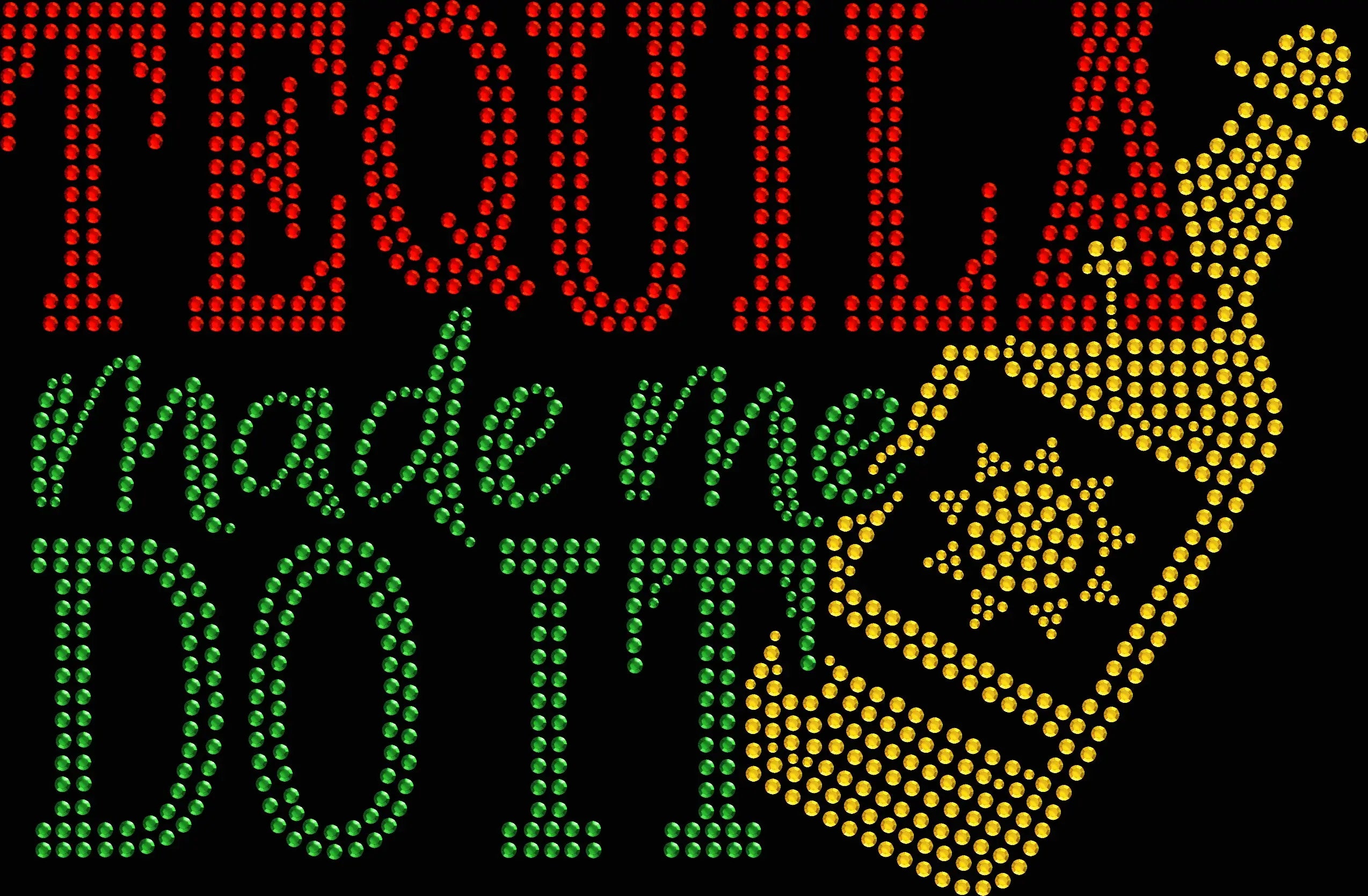 Tequila made me do it rhinestone shirt with sparkling lettering on a soft unisex tee, funny drinking shirt for women, party themed bling apparel with high shine rhinestones