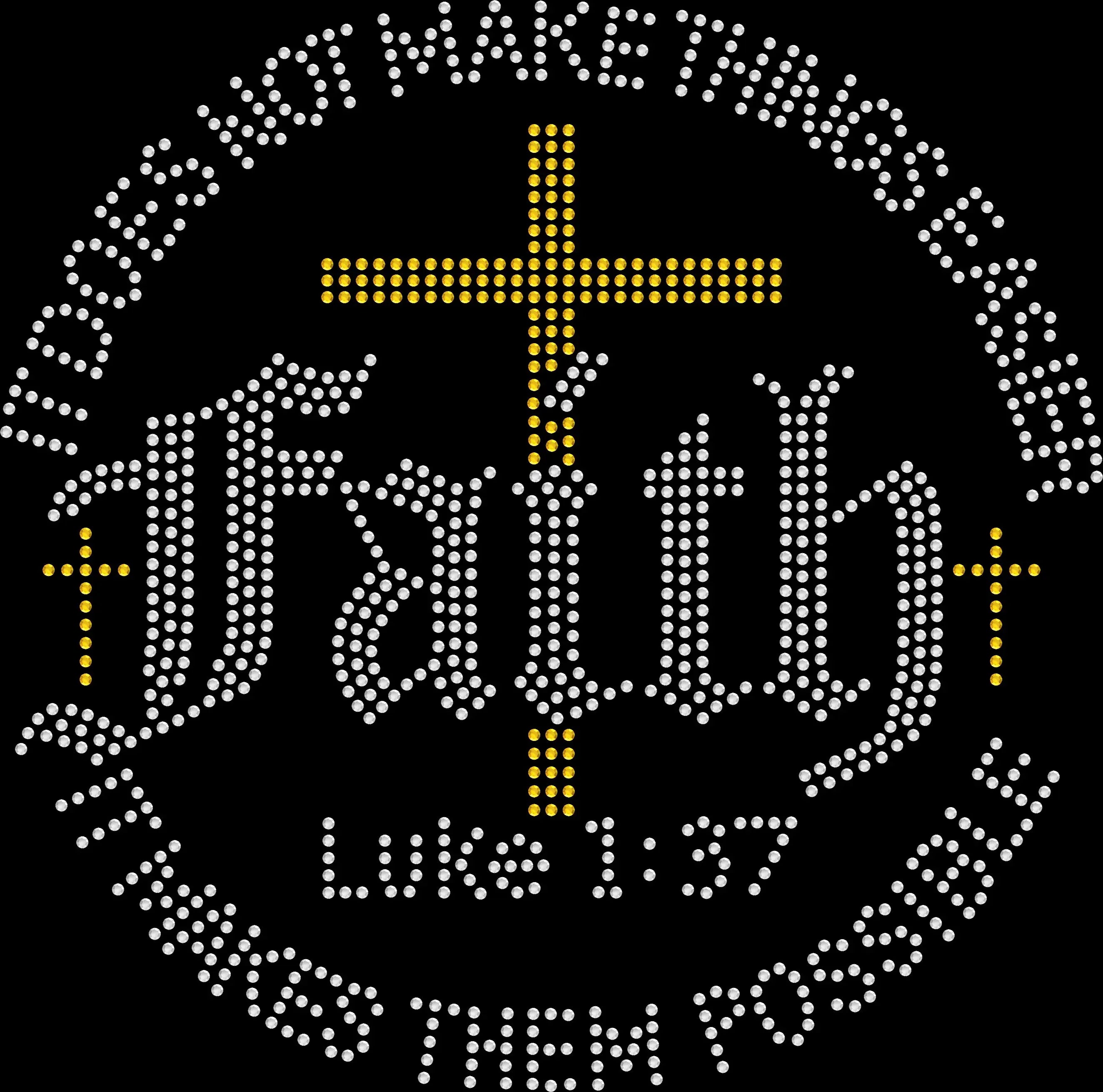 Rhinestone faith shirt featuring the inspirational quote Faith Doesn't Make Things Easier It Makes Them Possible for church, Bible study, women's ministry, retreats, everyday encouragement and Christian gifts.