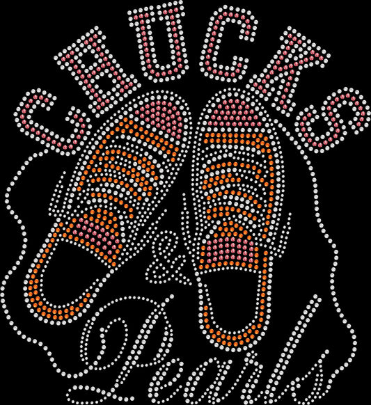 Add sparkle to your sneaker style with this Chucks and Pearls low top tennis shoes rhinestone shirt. Perfect for casual glam outfits, girls’ trips, and boutique fashion lovers.