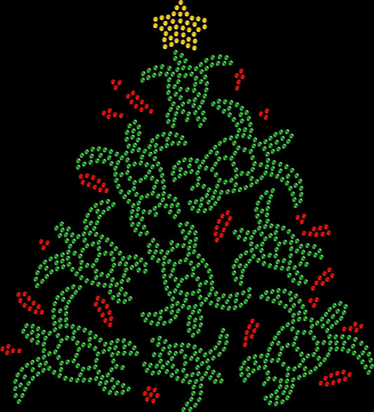 Sparkling turtle Christmas tree holiday shirt for sea turtle lovers, beach vacations, coastal parties, and Christmas cruises in rhinestones or spangles.