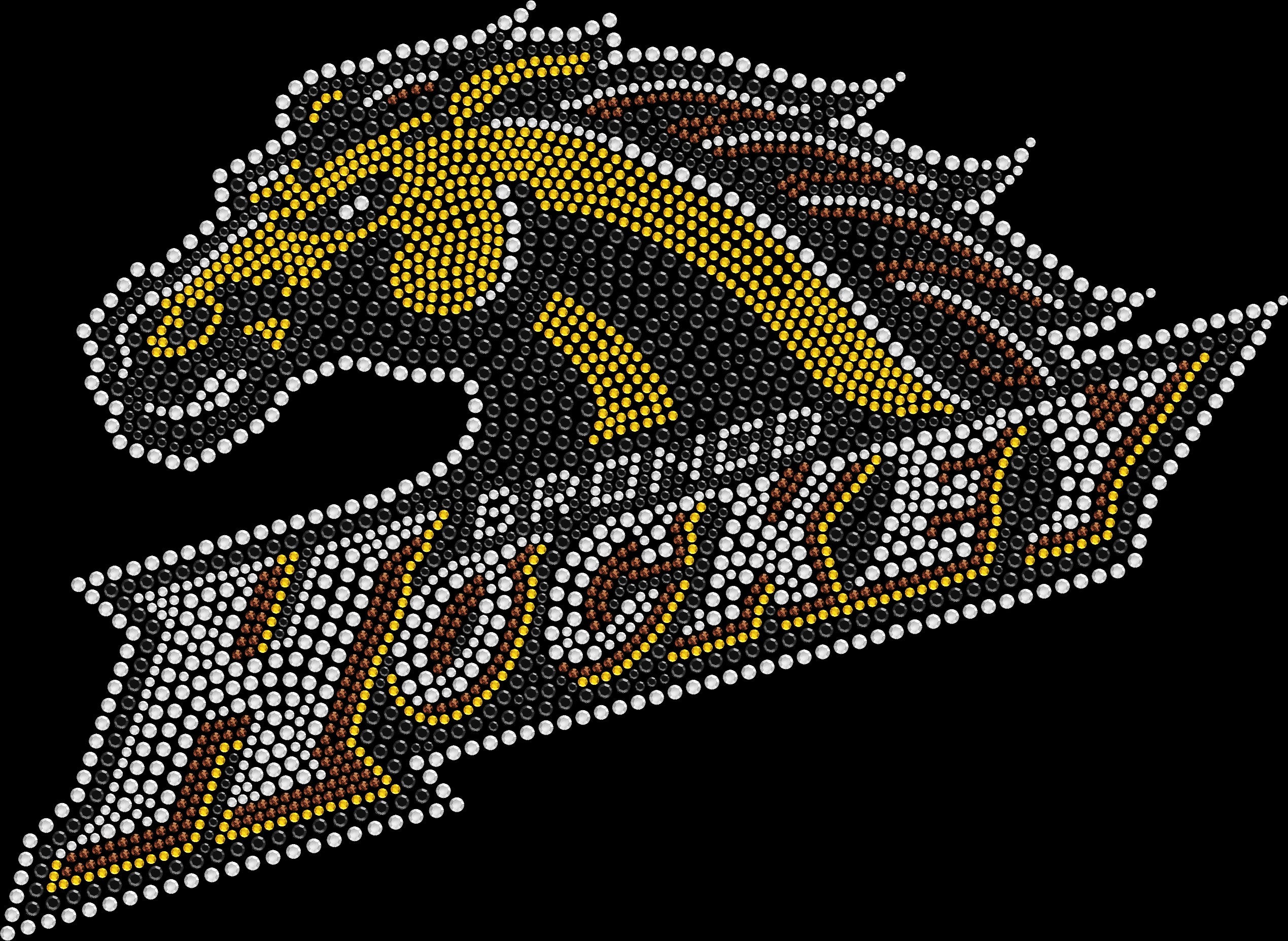 Western Michigan University Broncos Hockey rhinestone shirt featuring sparkling crystal lettering on a soft women’s tee, perfect for hockey games, college fan wear, and spirited game day outfits.