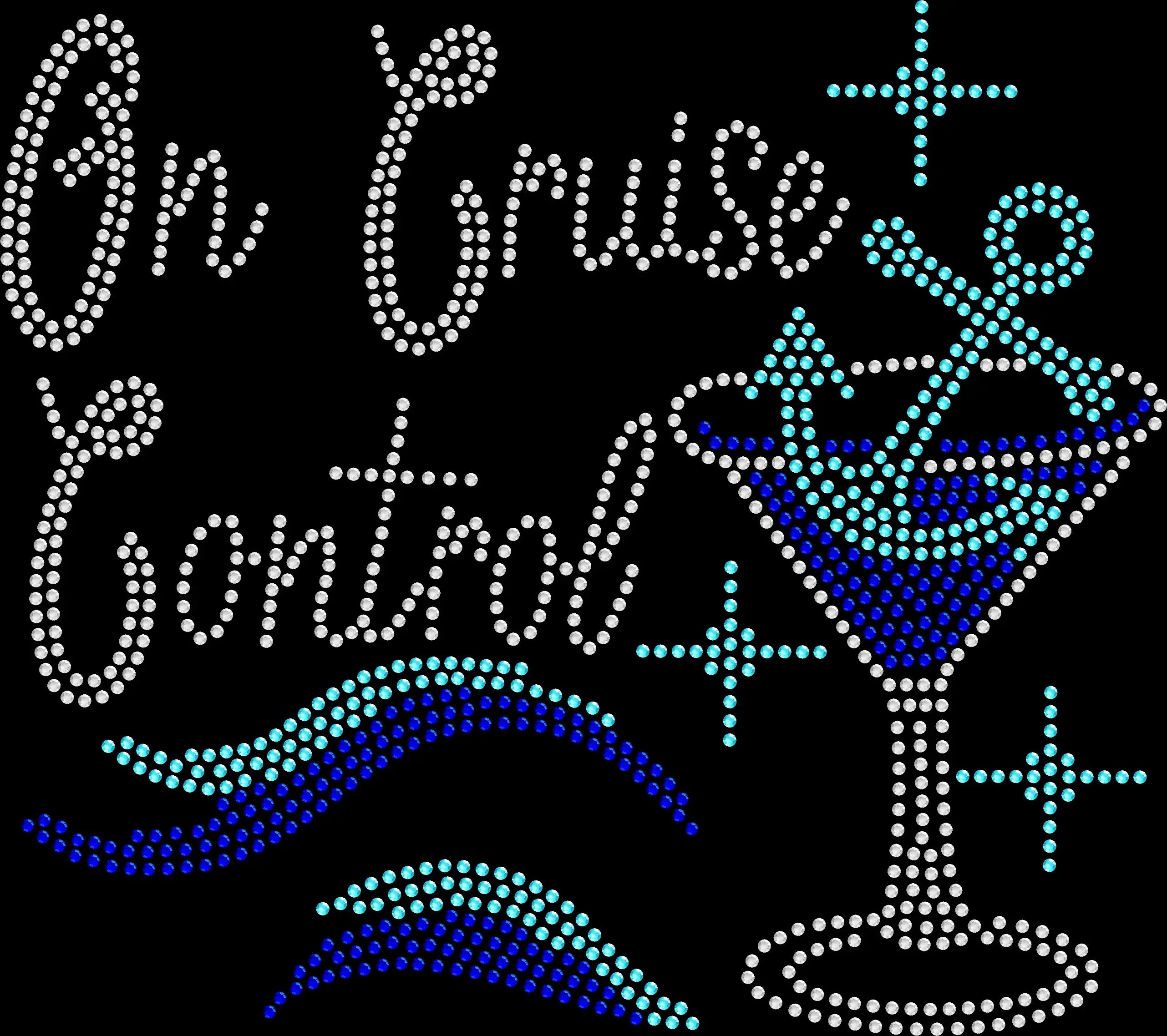 On Cruise Control rhinestone shirt with sparkling martini glass and anchor design; sparkly cruise vacation tee for girls’ trips, cocktail lovers, and sail-away parties.