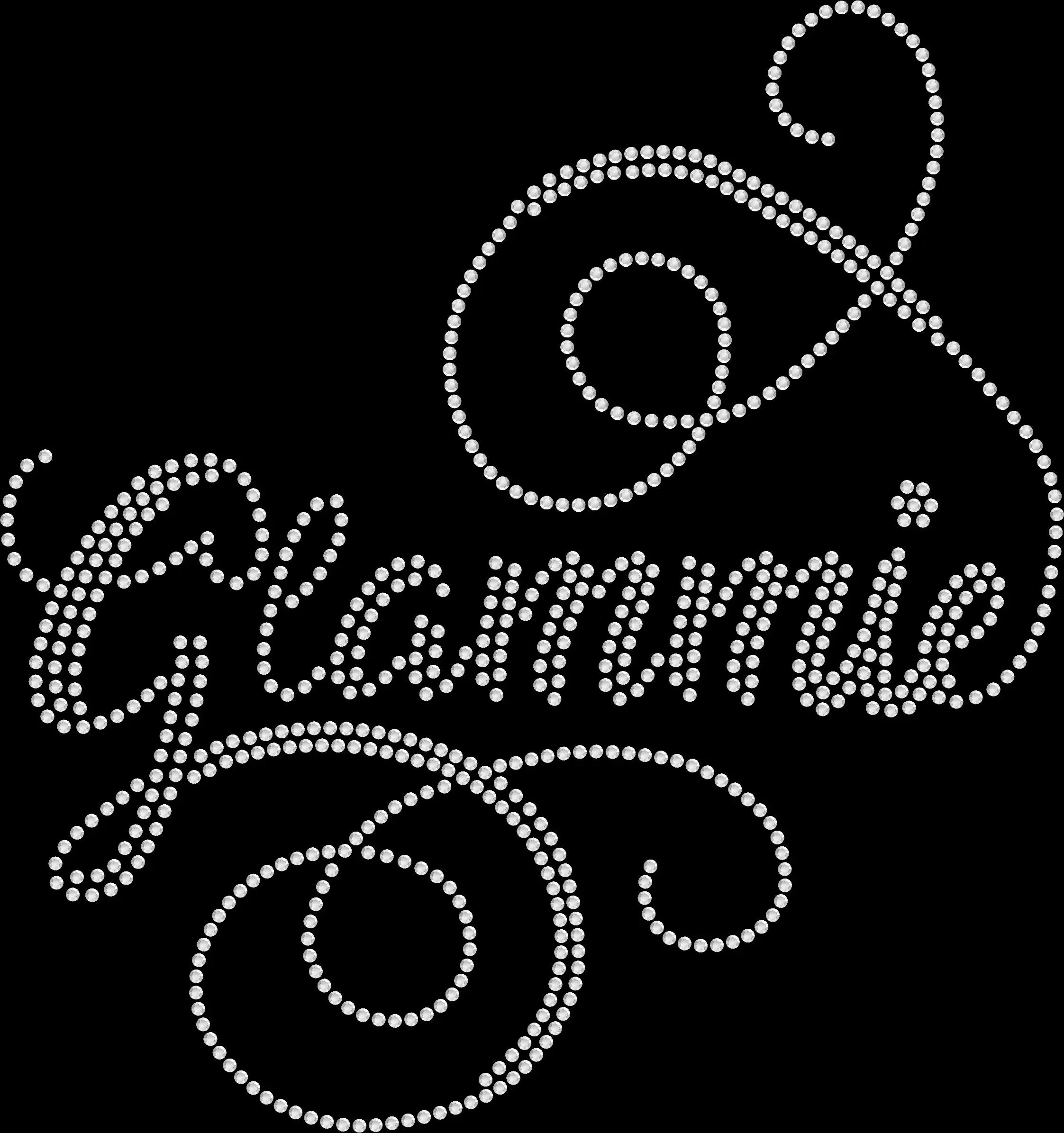Glammie rhinestone shirt featuring elegant script crystal lettering on a soft t-shirt, glam grandma bling apparel