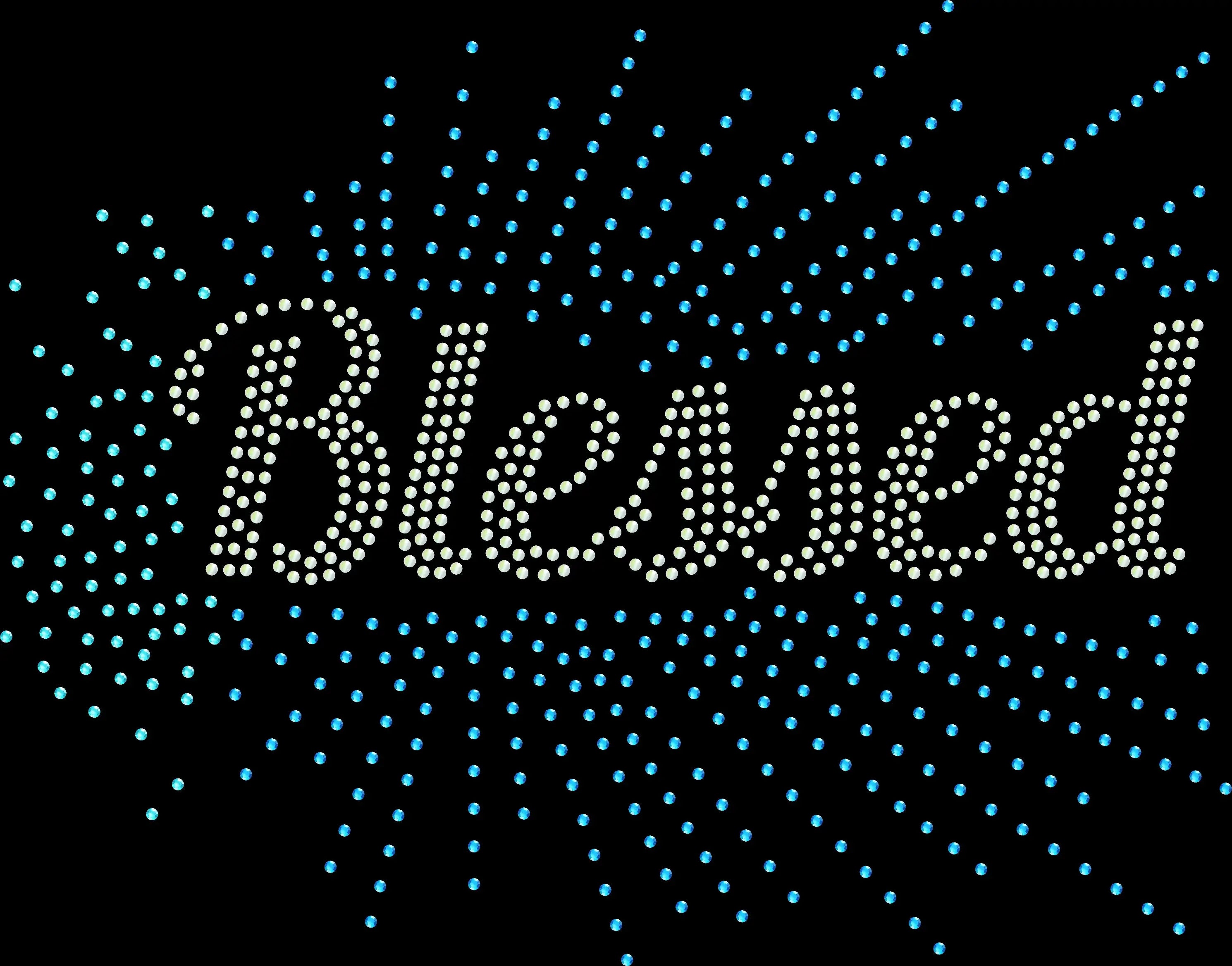 Blessed rhinestone shirt featuring cursive Blessed lettering with sparkling firework accents on a soft t-shirt, faith inspired bling apparel
