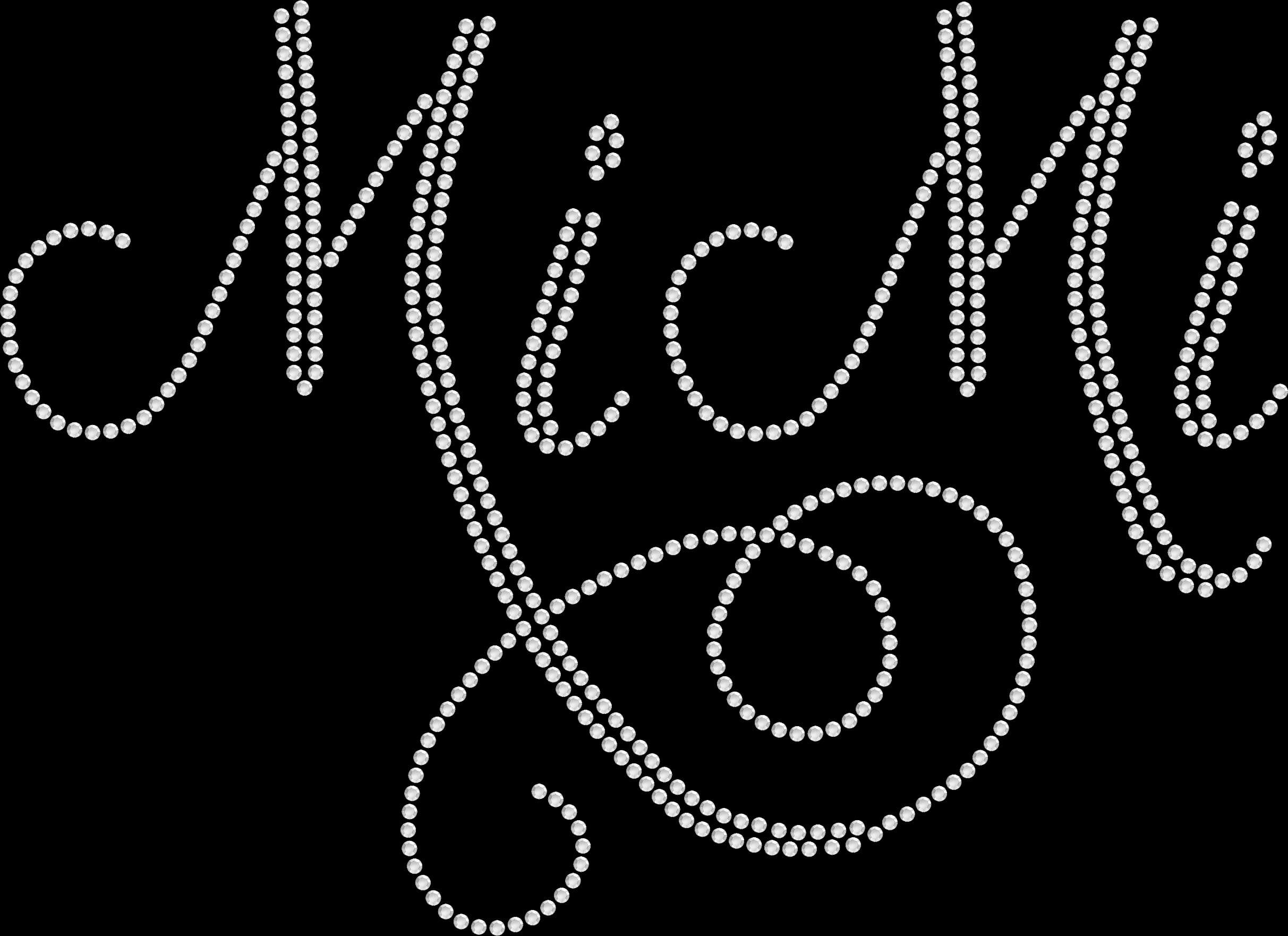 MiMi rhinestone shirt featuring elegant script lettering in sparkling crystal rhinestones on a soft women’s tee, perfect as a proud grandma gift or everyday sparkle wear.