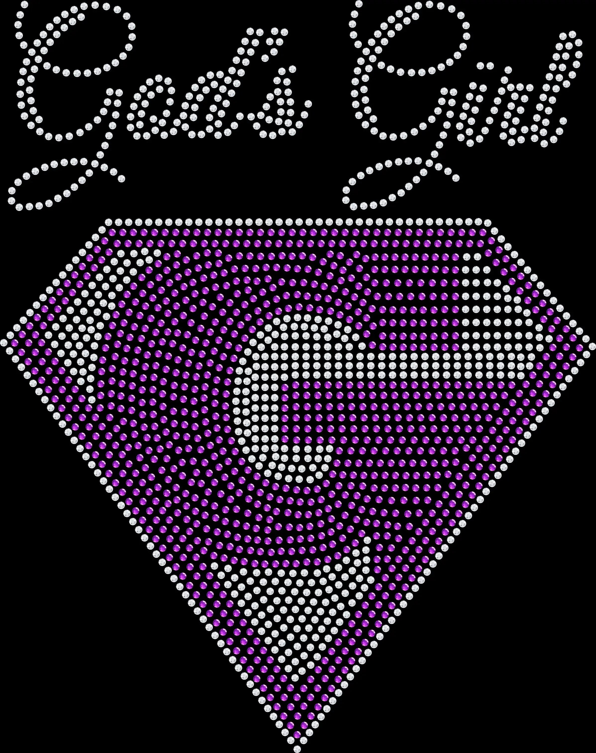 Sparkly rhinestone God’s Girl shirt with superhero G symbol Christian faith bling tee for women