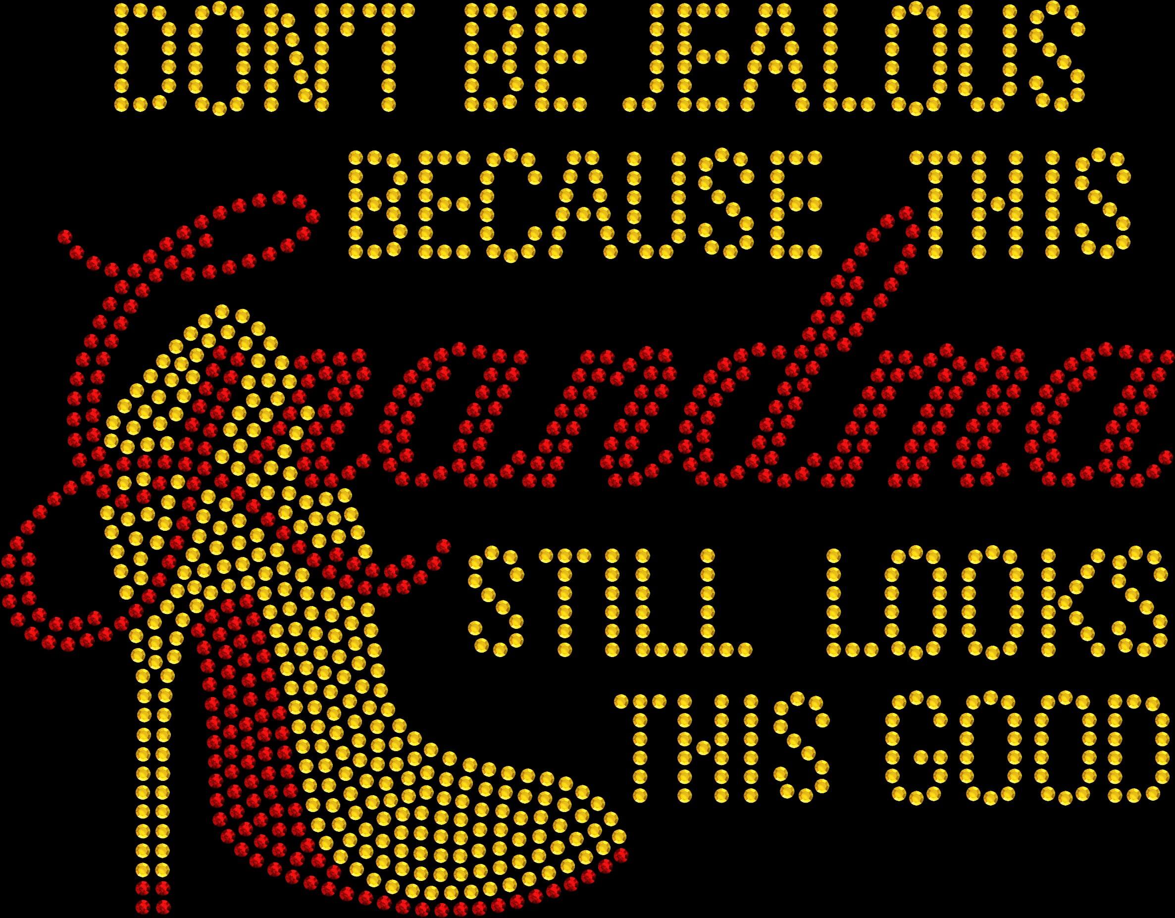Sparkling rhinestone This Grandma Still Looks Good shirt on black t-shirt