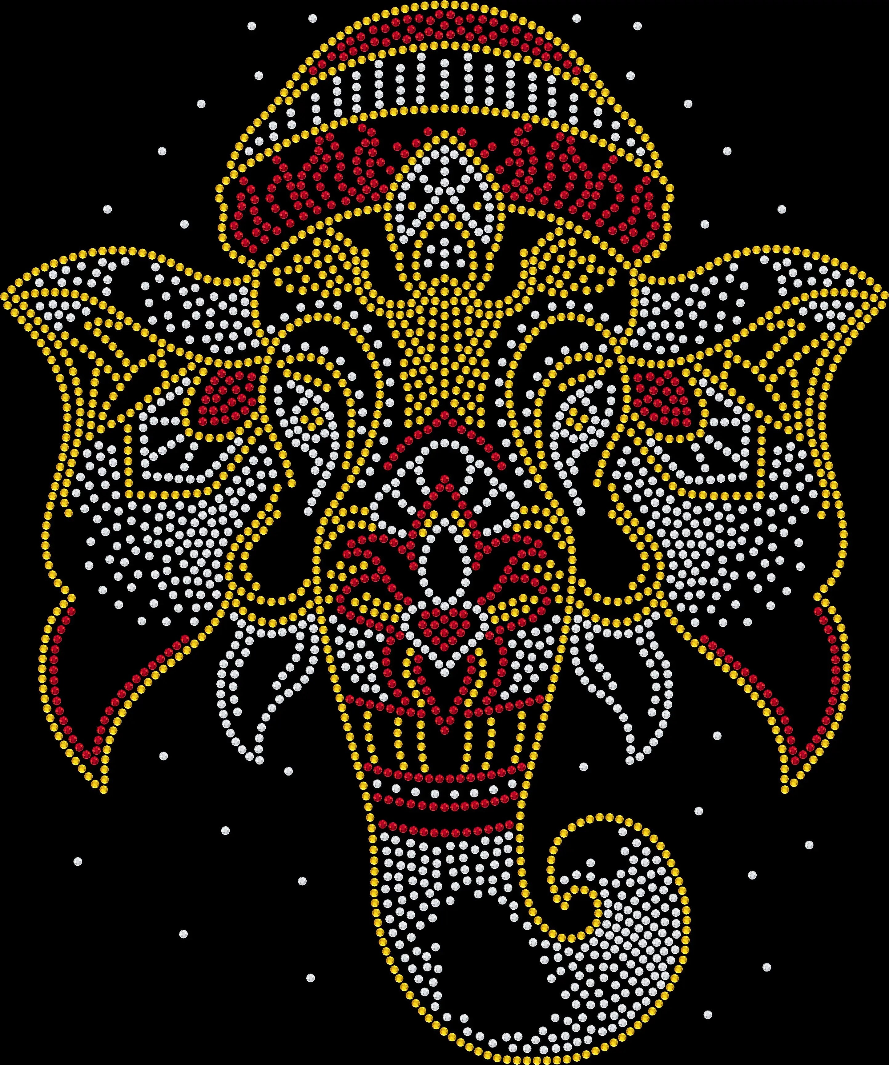 Show off your boho style with this Decorated Elephant Head rhinestone shirt. Perfect for elephant lovers, festivals, girls’ trips, and boutique fashion fans.