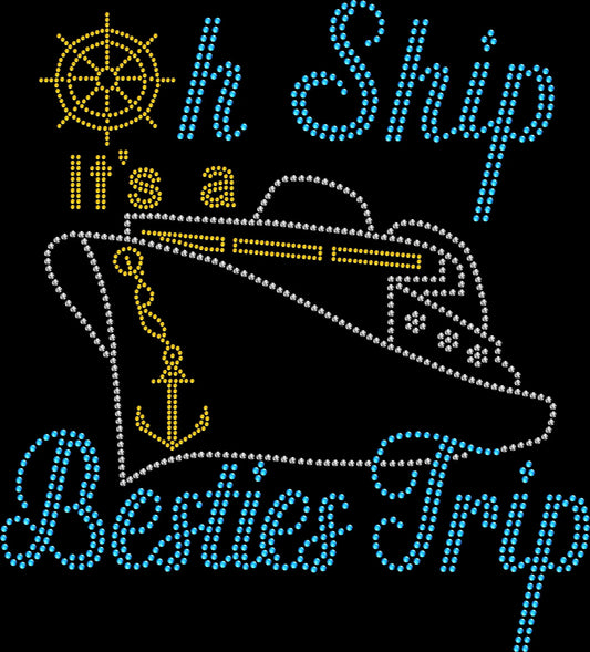 girls trip shirt, cruise shirt, vacation shirt, bachelorette shirt, funny shirt, travel shirt, group shirt, matching shirts, bling shirt, rhinestone shirt, cruise outfit, girls trip outfit, trip shirt