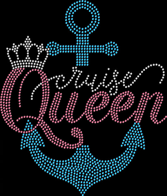 Rule your vacation in style with this Cruise Queen rhinestone shirt. Perfect for girls trips, cruises, and bold statement outfits.