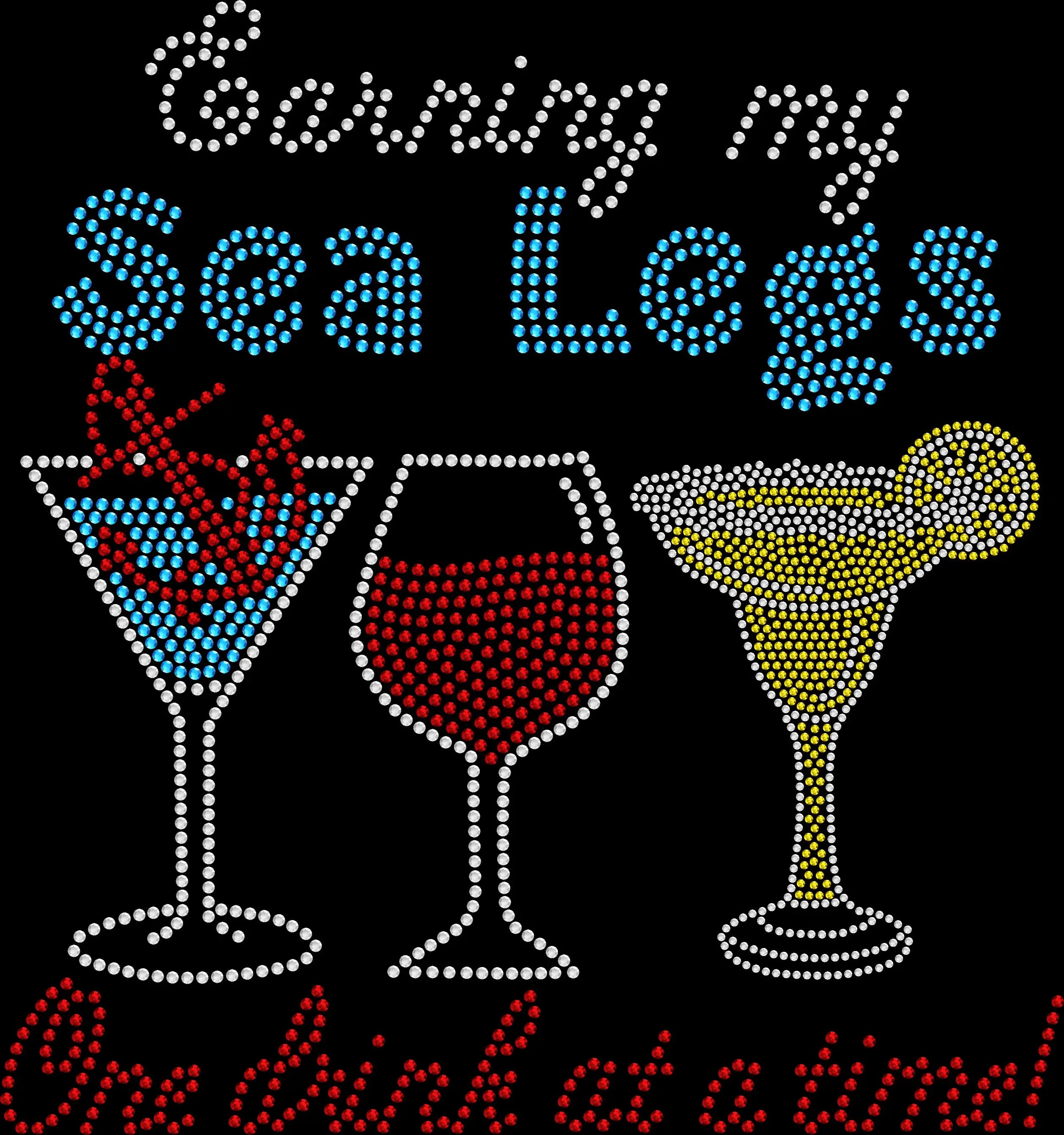 Get laughs on your cruise with this “Earning My Sea Legs” rhinestone shirt. Perfect for parties, girls trips, and fun vacation outfits.