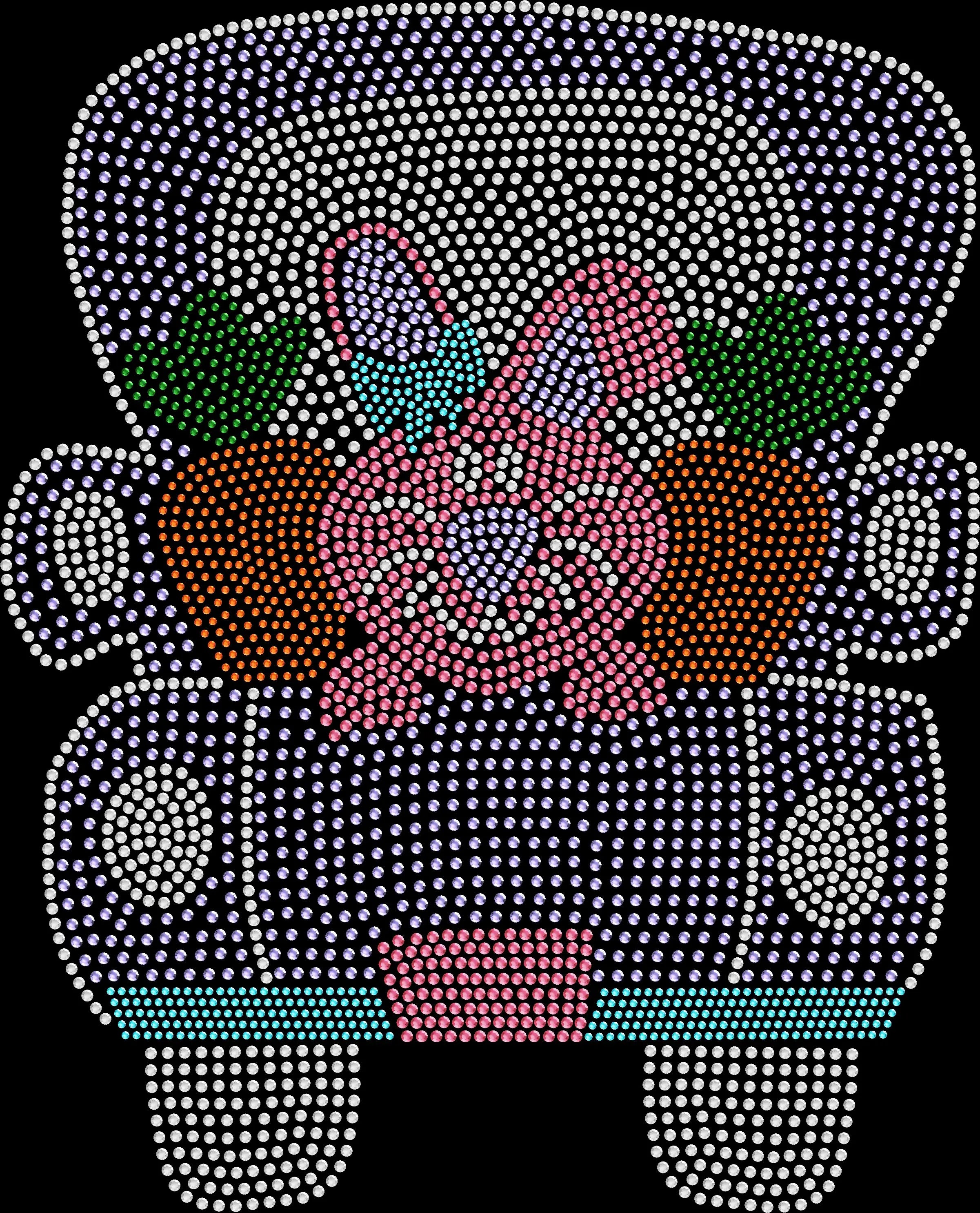 Easter Bunny in a Car rhinestone shirt featuring sparkling crystal embellishments on a soft women’s spring holiday tee, perfect for Easter brunch, egg hunts, and festive celebrations