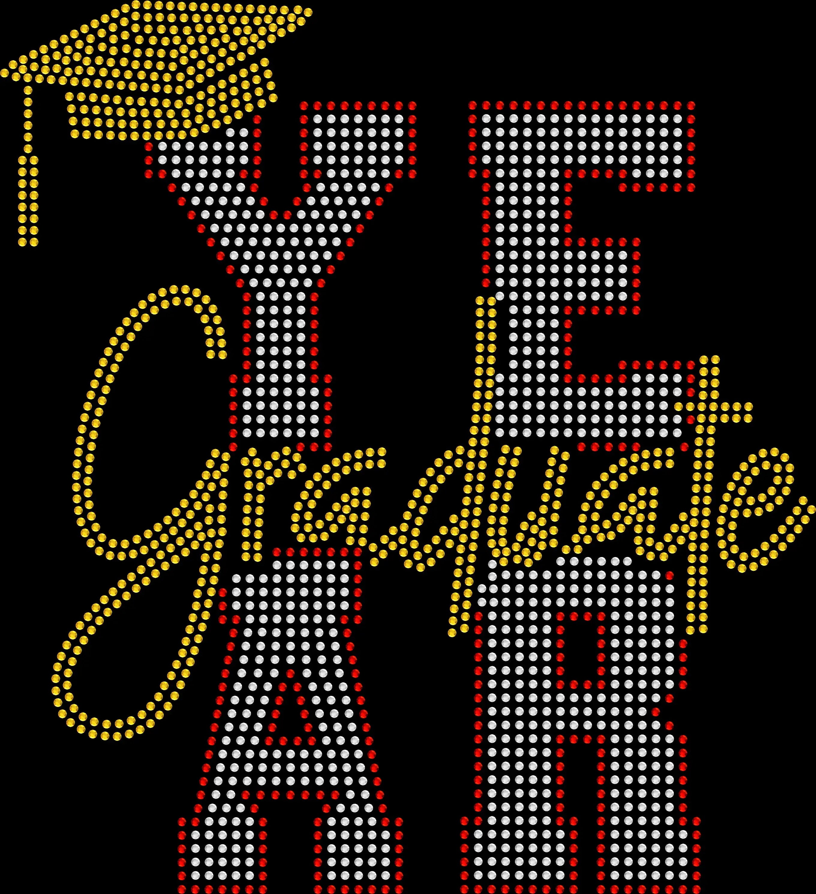 Custom Age Graduate shirt personalized with the graduate's age and created with premium glass rhinestones or holographic spangles. Personalized graduation apparel for commencement ceremonies, graduation parties, milestone celebrations, graduation photos, dinners, trips, family gatherings, and graduate gifts. 🎓✨💎🎉💖