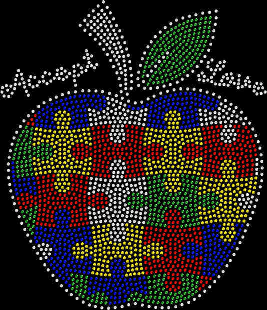 Show support and classroom kindness in sparkle style with this Teacher Apple Autism Puzzle Piece rhinestone shirt. Perfect for teachers, therapists, and autism awareness events.