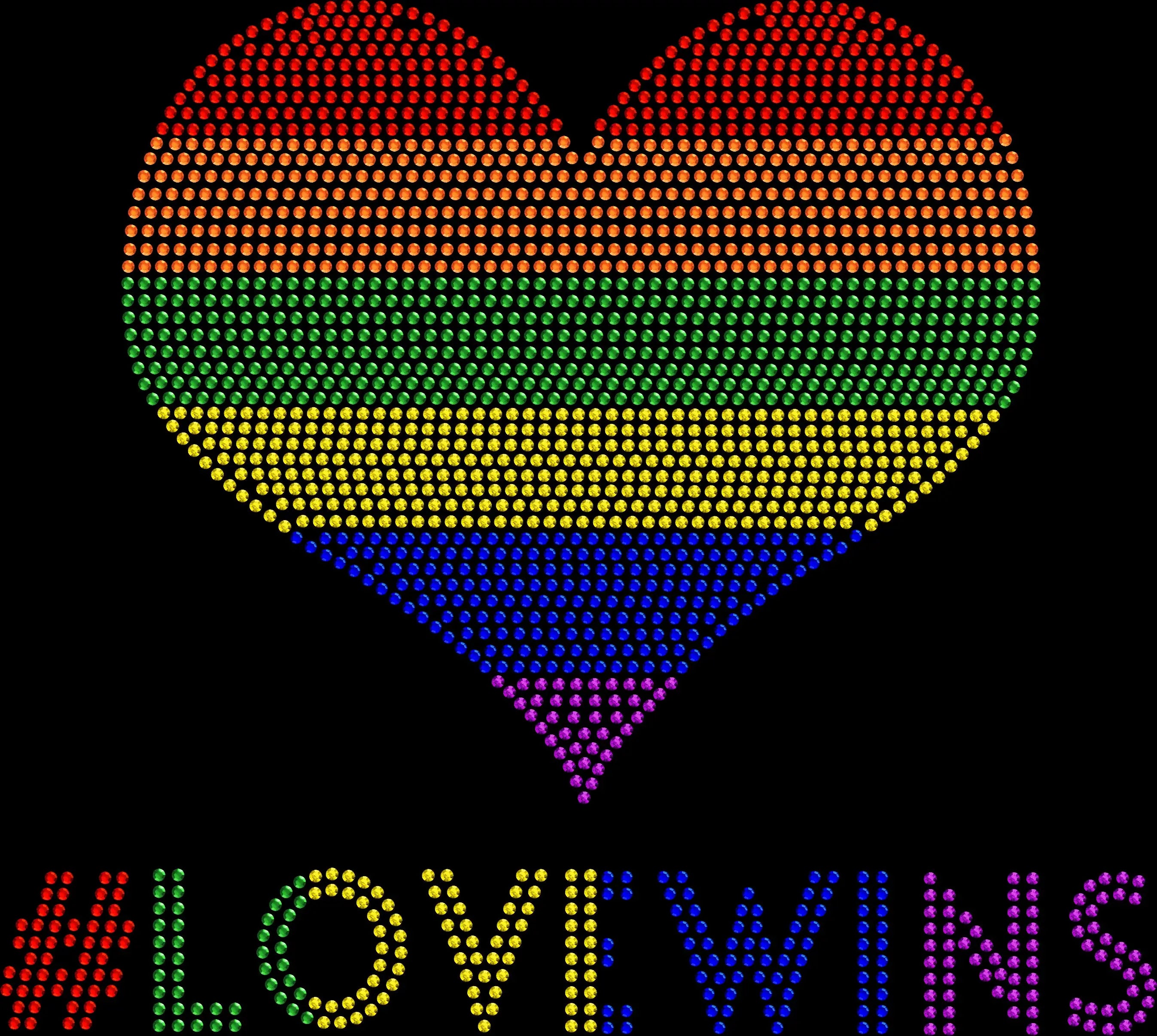 Celebrate love and equality in sparkle style with this Pride Love Wins Heart rhinestone shirt. Perfect for Pride festivals, parades, concerts, and LGBTQ+ celebrations.