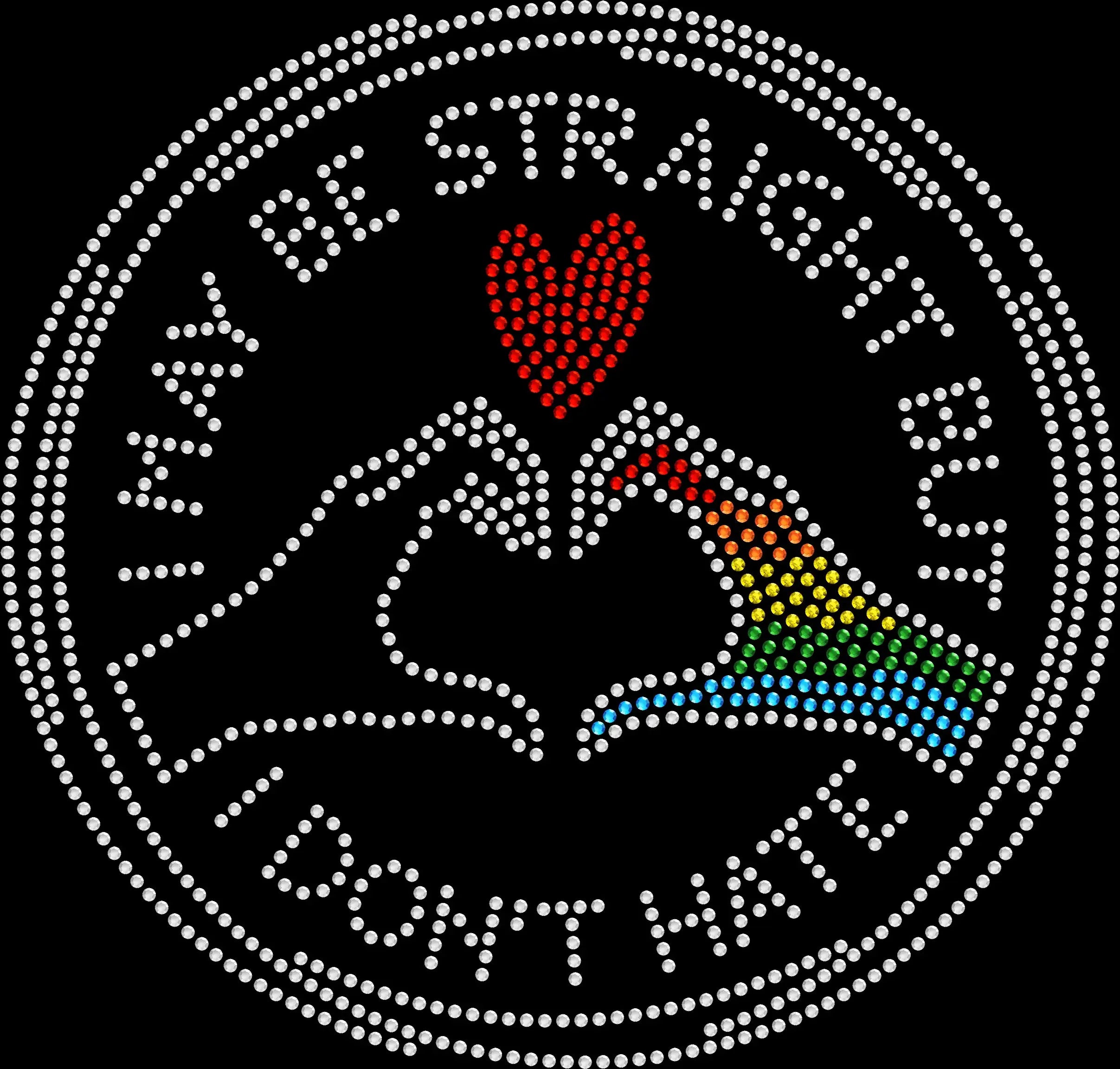 Show your support and Pride in sparkle style with this I May Be Straight But I Don’t Hate rhinestone ally shirt. Perfect for Pride parades, festivals, and LGBTQ+ ally events.