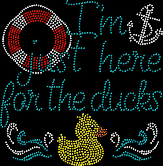 Join the duck hunt in style with this I’m Just Here for the Ducks cruise rhinestone shirt. Perfect for cruises, vacations, and fun group outfits.