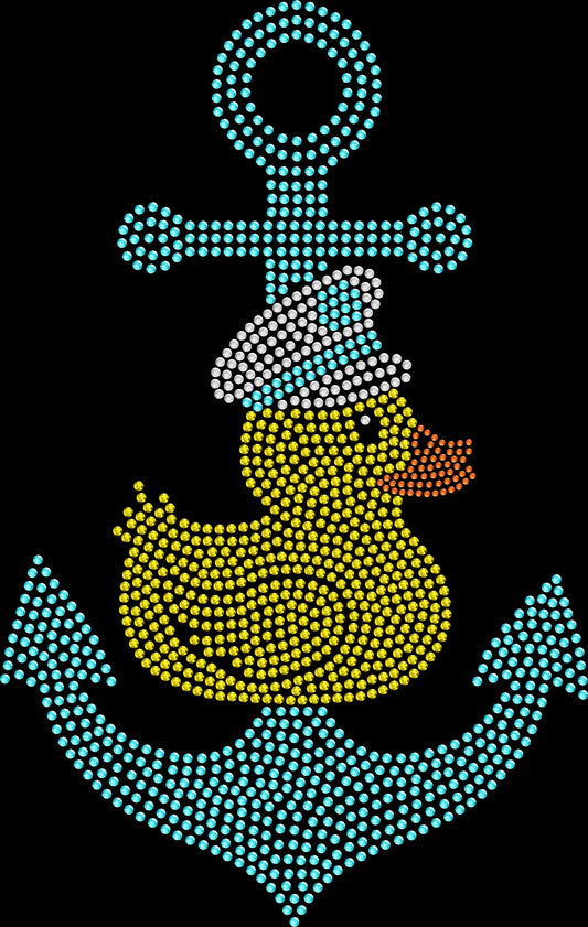 Join the cruise duck trend in style with this nautical rhinestone shirt. Cute, sparkly, and perfect for cruise vacations and matching outfits.