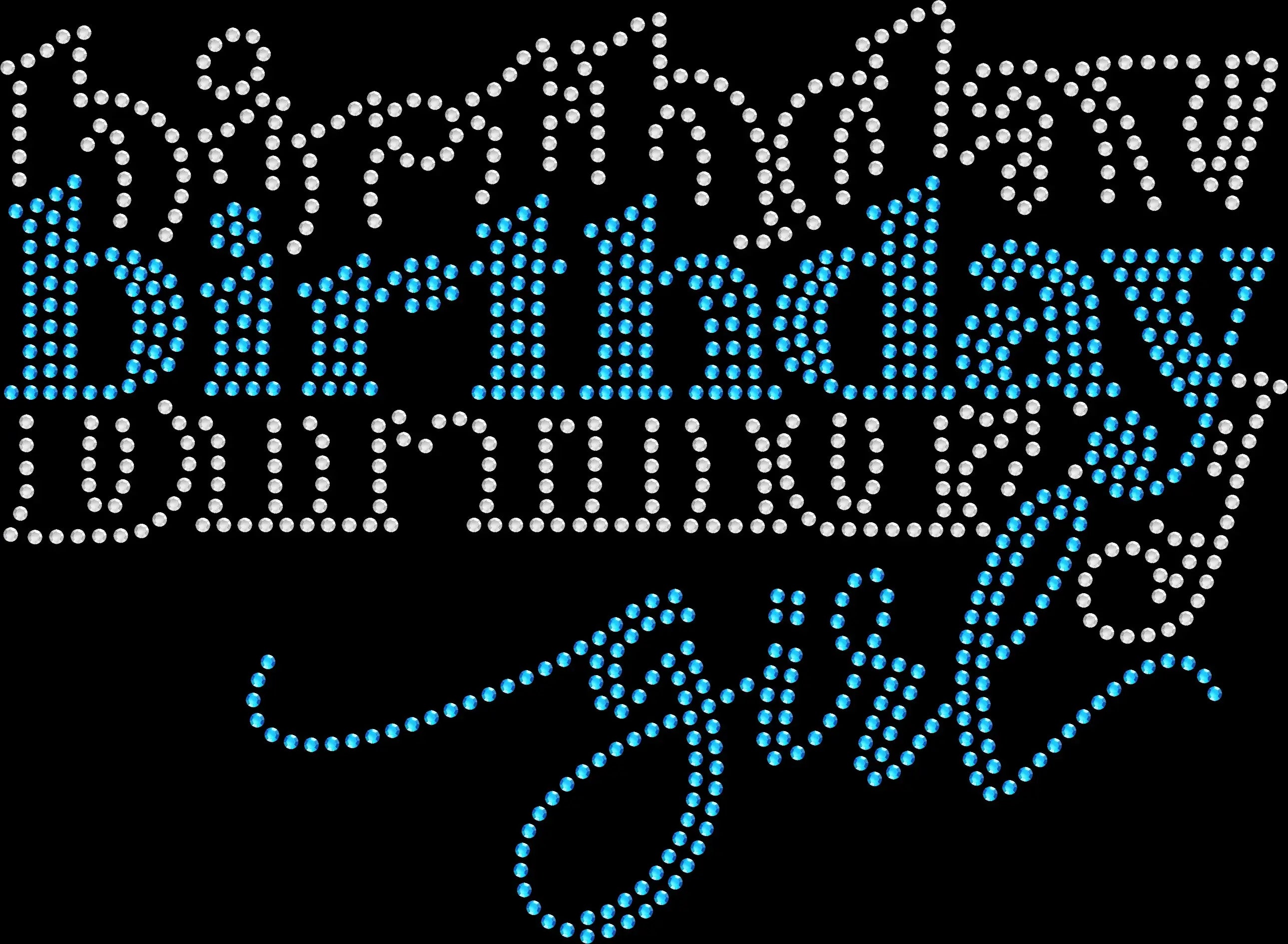 Birthday Girl stacked rhinestone shirt featuring sparkling crystal lettering on a soft women’s glam birthday celebration tee