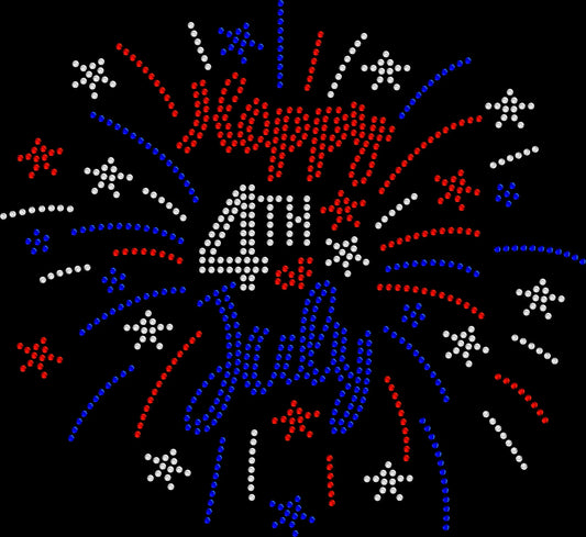Sparkling rhinestone USA flag wings shirt with large back design on a black t-shirt, patriotic bling tee for women with red white and blue wings.
