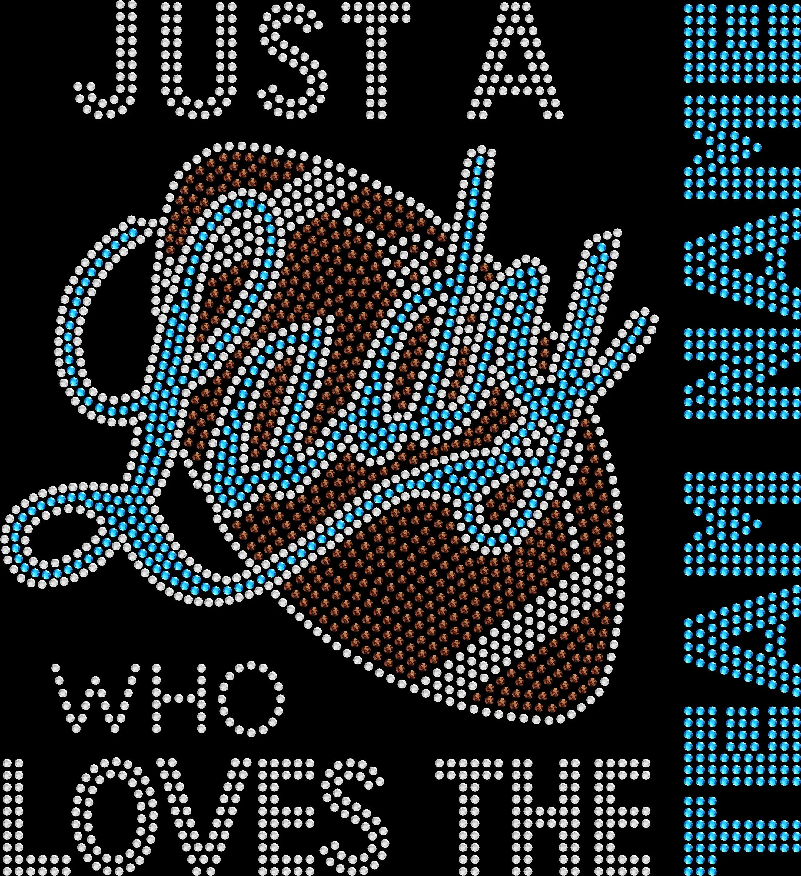 Just a Lady That Loves the [Custom Football Team] Rhinestone Shirt – Personalized Game Day Bling Tee - 2531