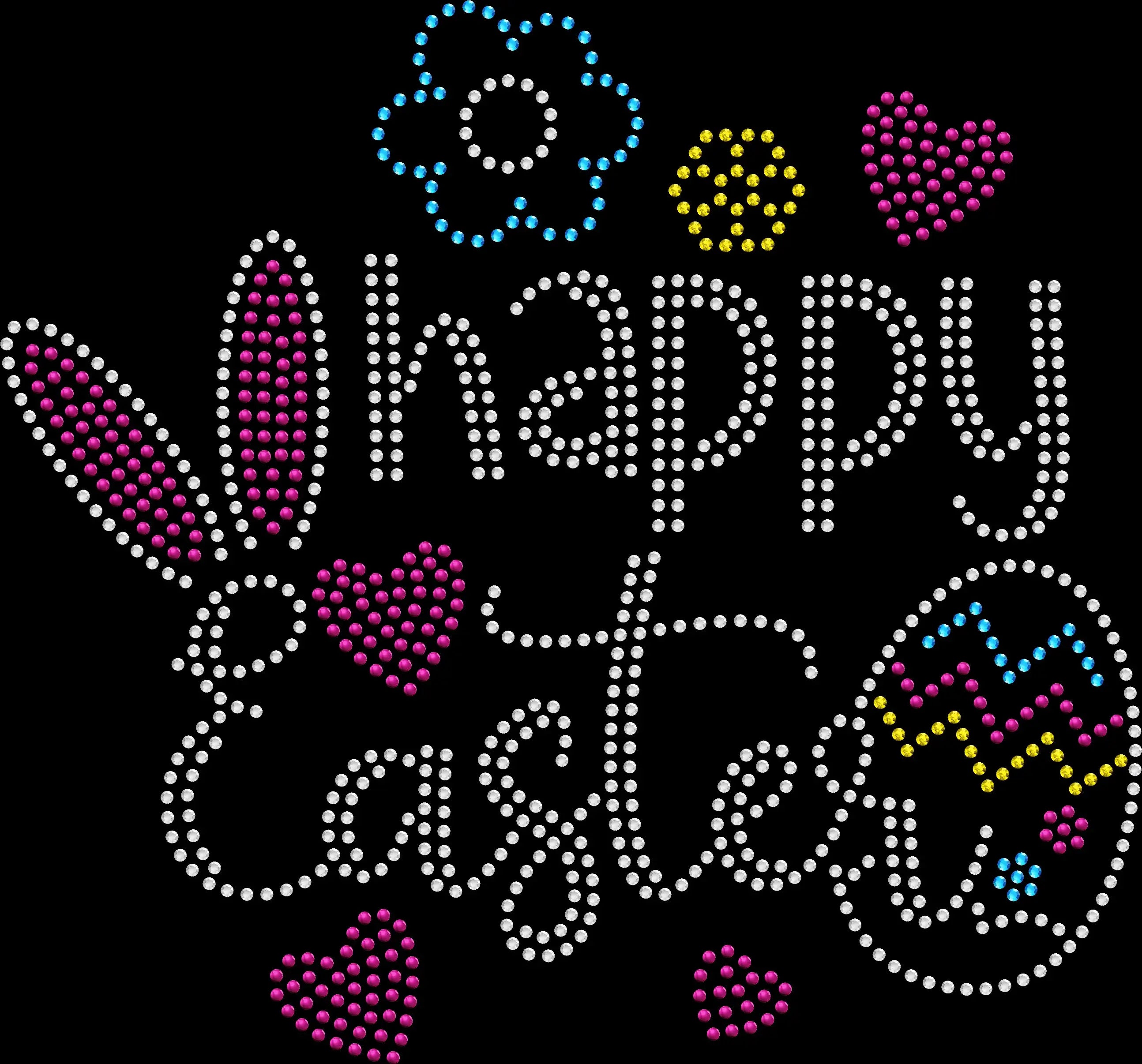 Happy Easter rhinestone shirt featuring sparkling crystal lettering with bunny ears and decorative egg design on a soft women’s spring holiday tee, perfect for Easter brunch and egg hunts