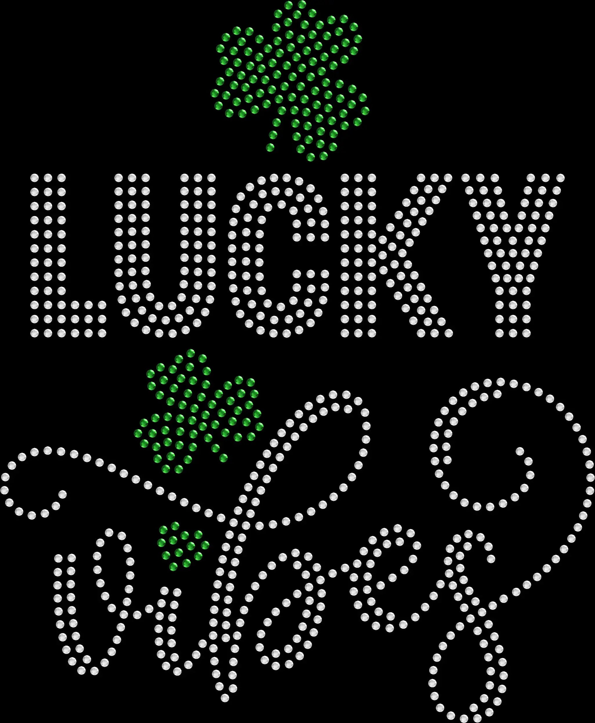 Sparkly rhinestone Lucky Vibes Shamrocks shirt St Patrick’s Day Irish bling tee for women
