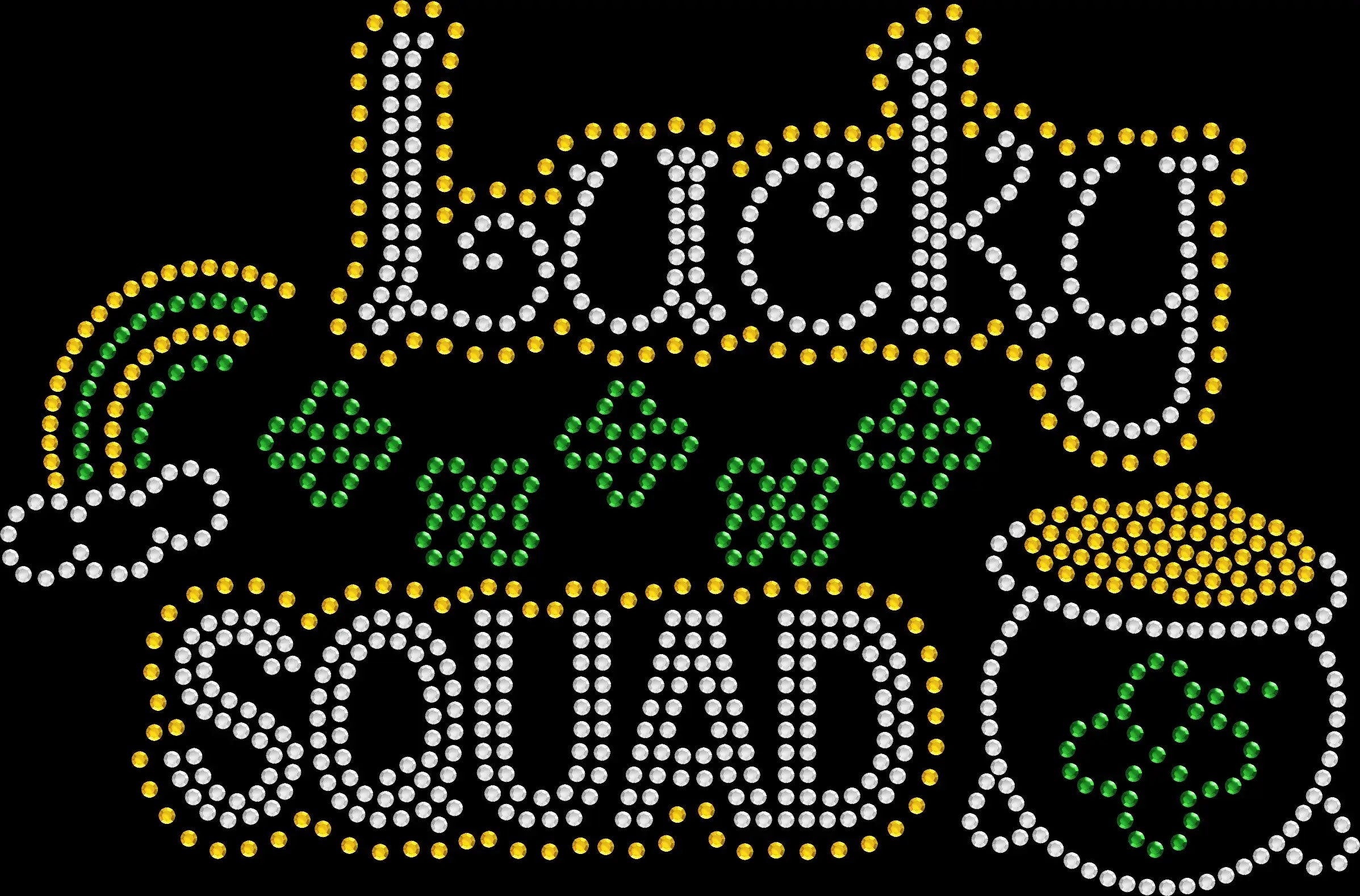 Green rhinestone Lucky Squad shirt sparkly St Patrick’s Day group bling tee for women party outfit