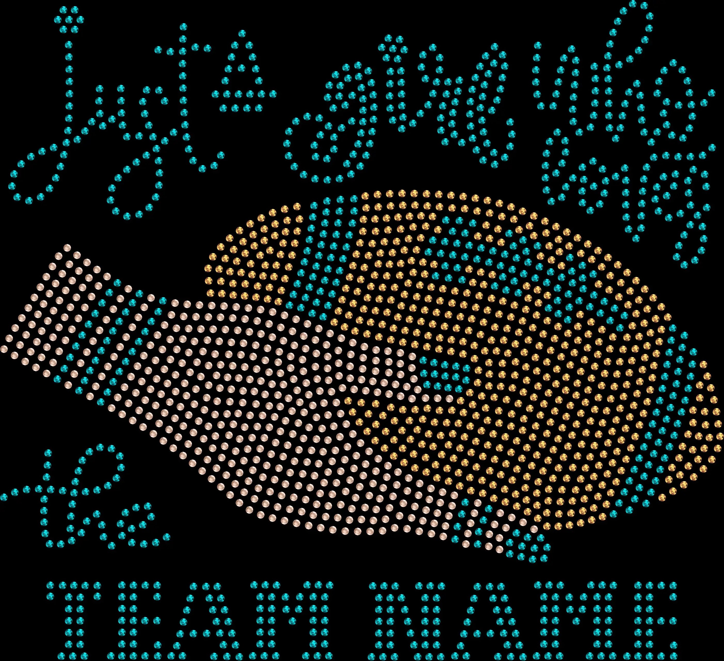 Just a Girl That Loves the [Custom Football Team] Rhinestone Shirt – Game Day Bling Tee - White Hand - 2740