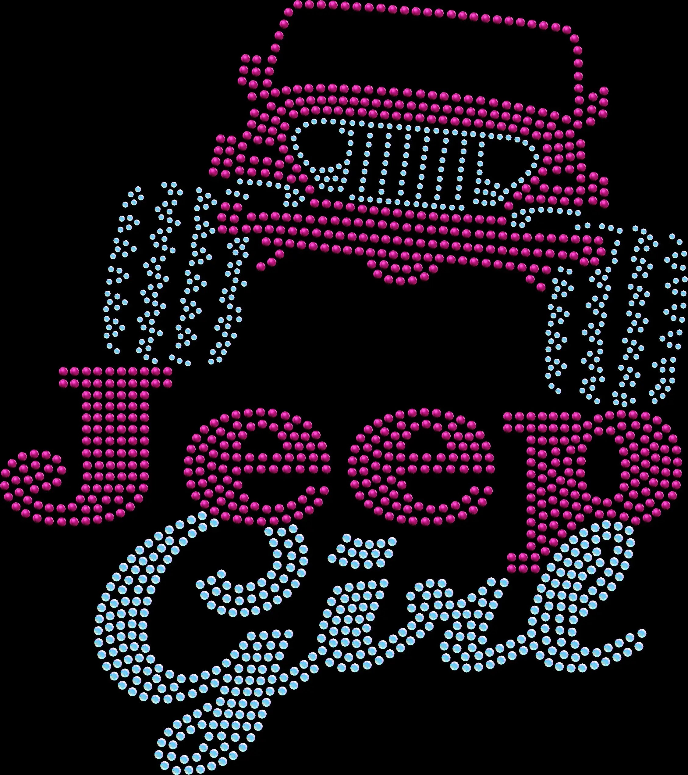 jeep girl rhinestone shirt featuring jeep graphic for jeep owners and off road enthusiasts