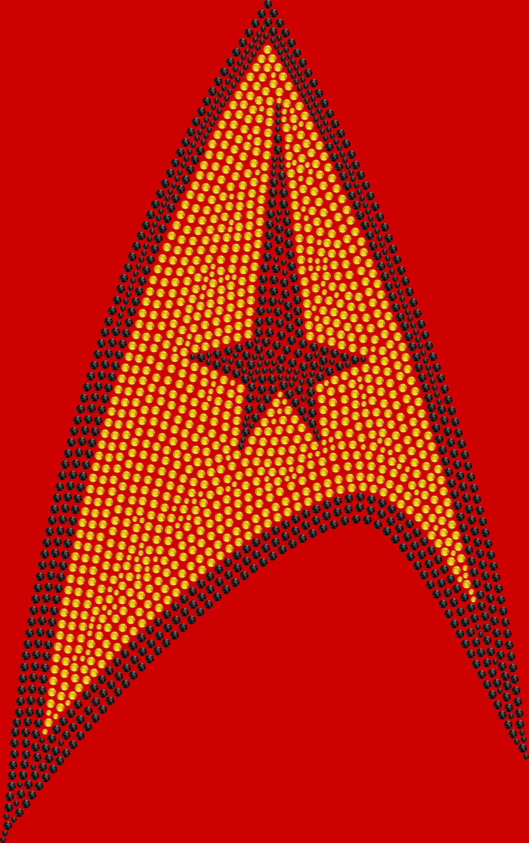 Sci-fi space badge rhinestone shirt featuring a sparkling futuristic emblem for science-fiction fans, conventions, astronomy lovers, space-themed events and galactic-inspired outfits.