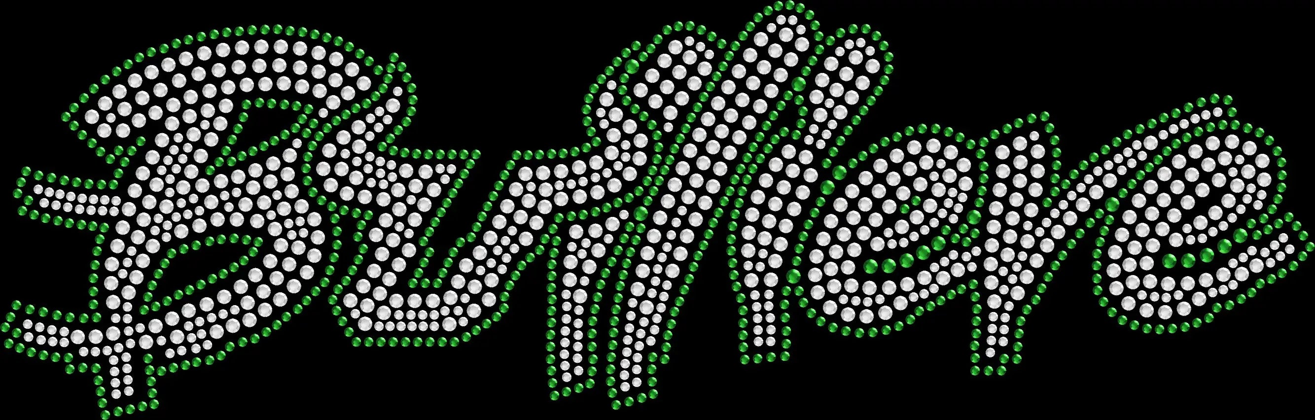 BULLIEVE USF rhinestone spirit shirt featuring a sparkling green and gold University of South Florida Bulls inspired design without lacrosse sticks, for game days, tailgates, alumni events and campus spirit.
