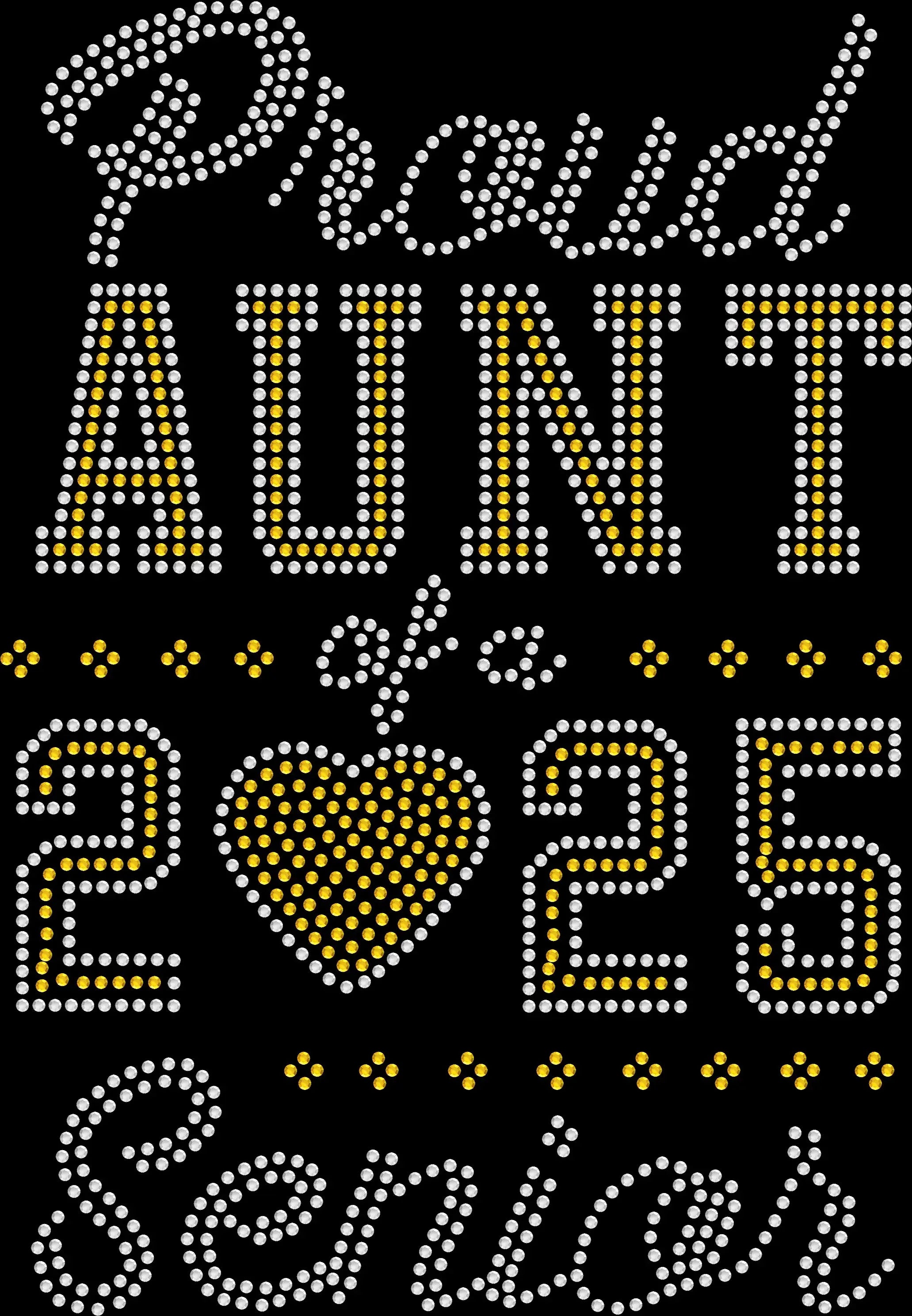 Black rhinestone shirt that says ‘Proud Aunt of a 2026 Senior,’ sparkling graduation support tee for senior year.