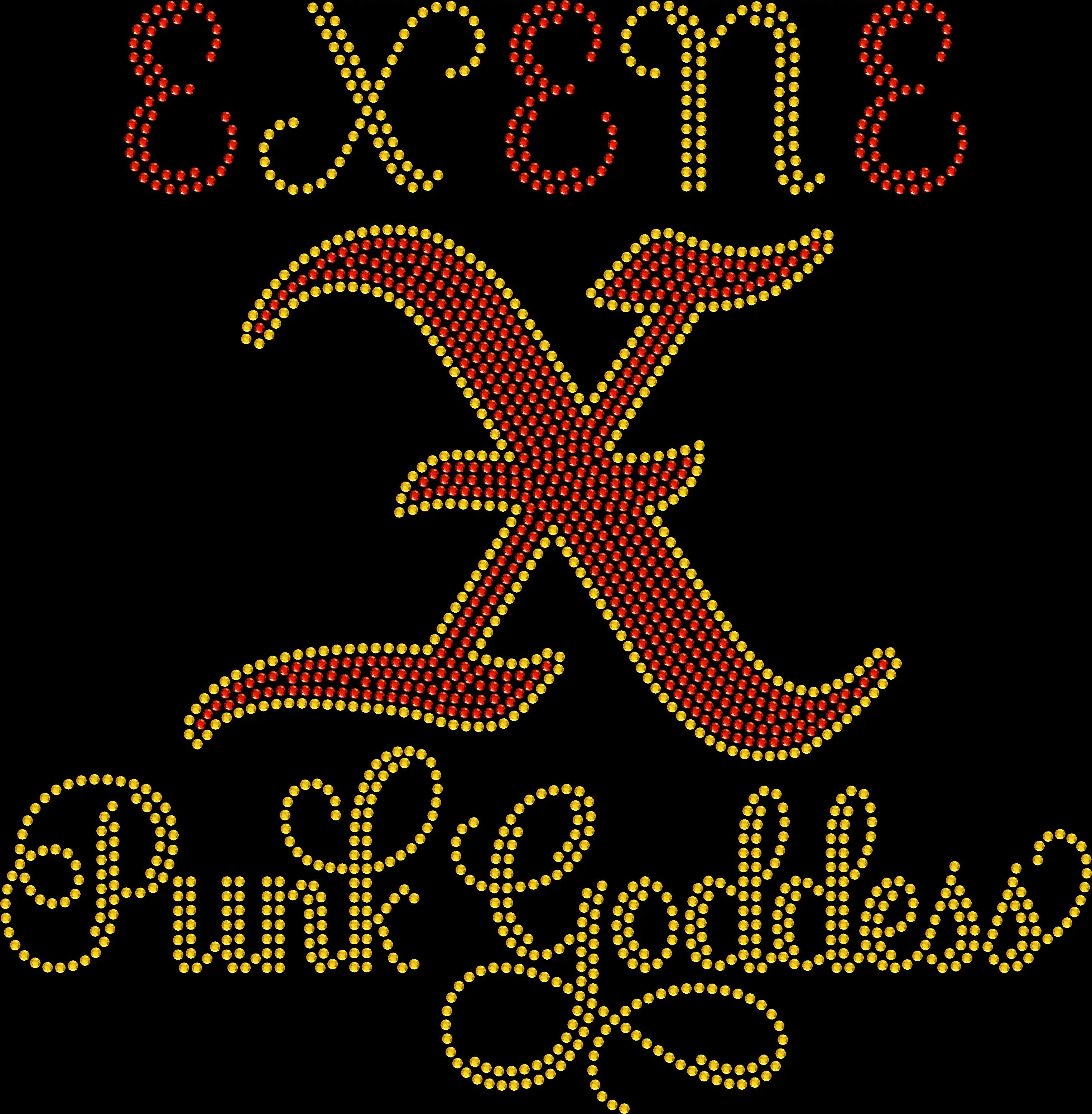 🖤🎸 Punk Goddess Shirt | Retro Alternative Rock Tee | Rhinestone or Spangle Edgy Fashion Apparel ✨⚡🤘 - 3179
