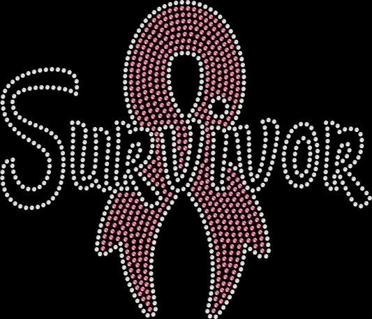 Celebrate strength and hope in sparkle style with this Survivor Cancer Awareness Ribbon rhinestone shirt. Perfect for survivors, awareness walks, support groups, and fundraising events.