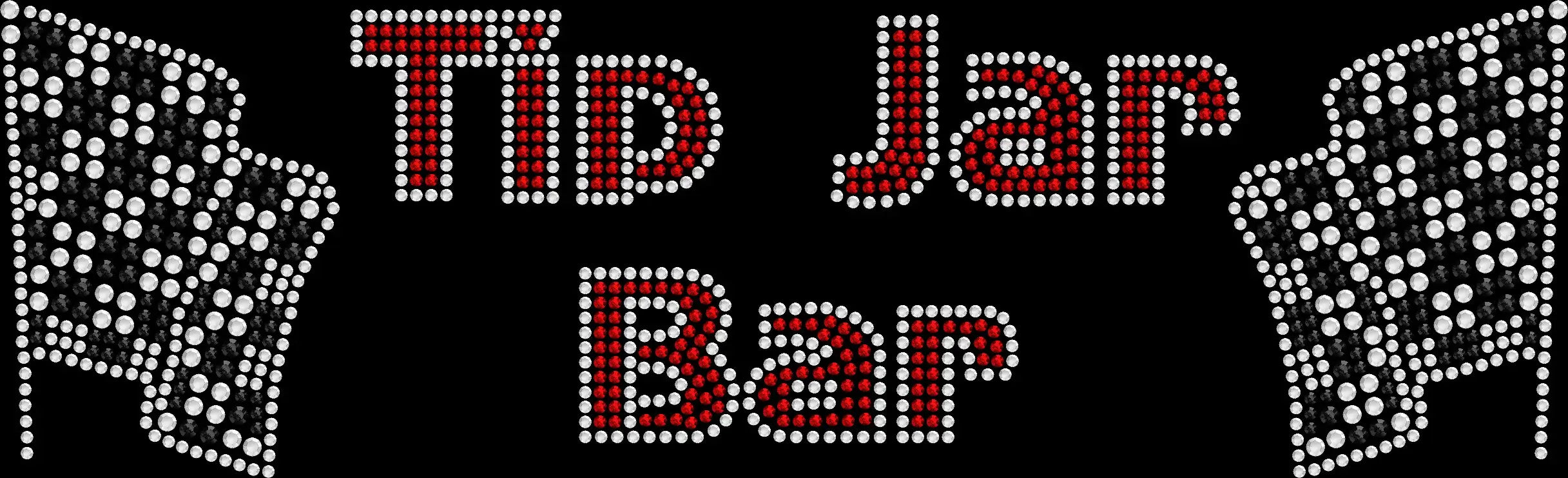 Tip Jar Bar shirt featuring a sparkling bartender design made with premium glass rhinestones or holographic spangles. Ideal for bartenders, servers, breweries, wineries, restaurants, bar owners, cocktail lovers, hospitality events, and fun work apparel. 🍸🍻✨