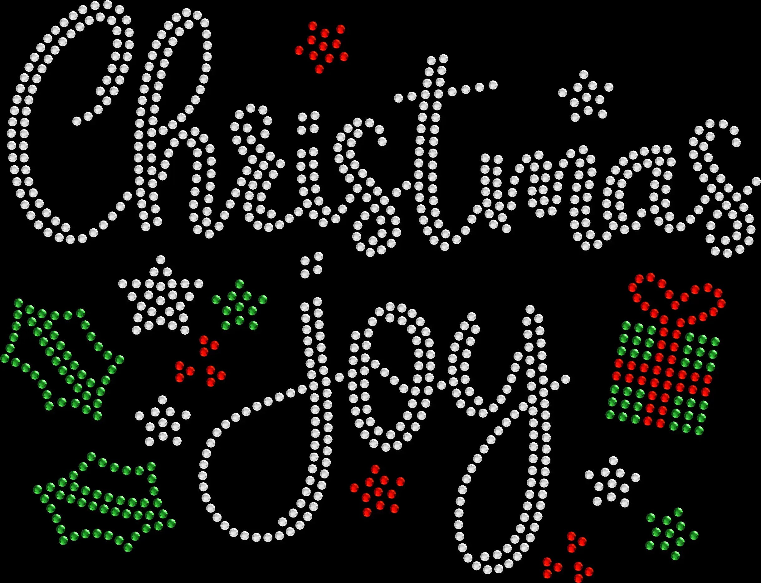 Rhinestone Christmas Joy script holiday shirt with sparkling lettering, festive Christmas bling tee for women.