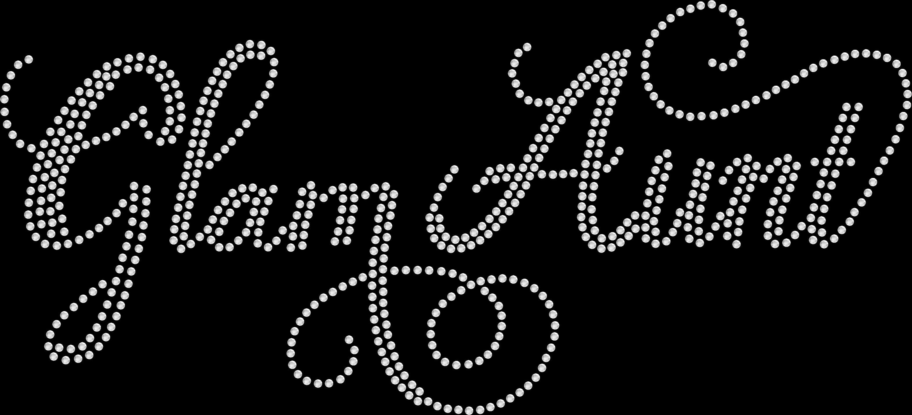 Handmade rhinestone script Glam Aunt tee for stylish aunts