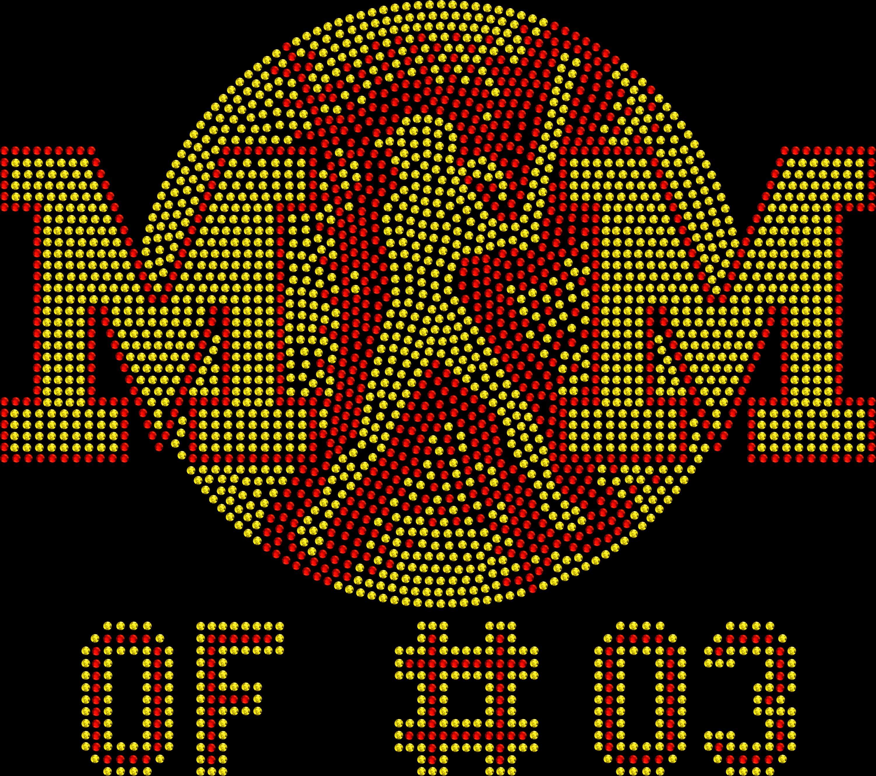 Softball Mom rhinestone shirt with ombre surround and custom player number