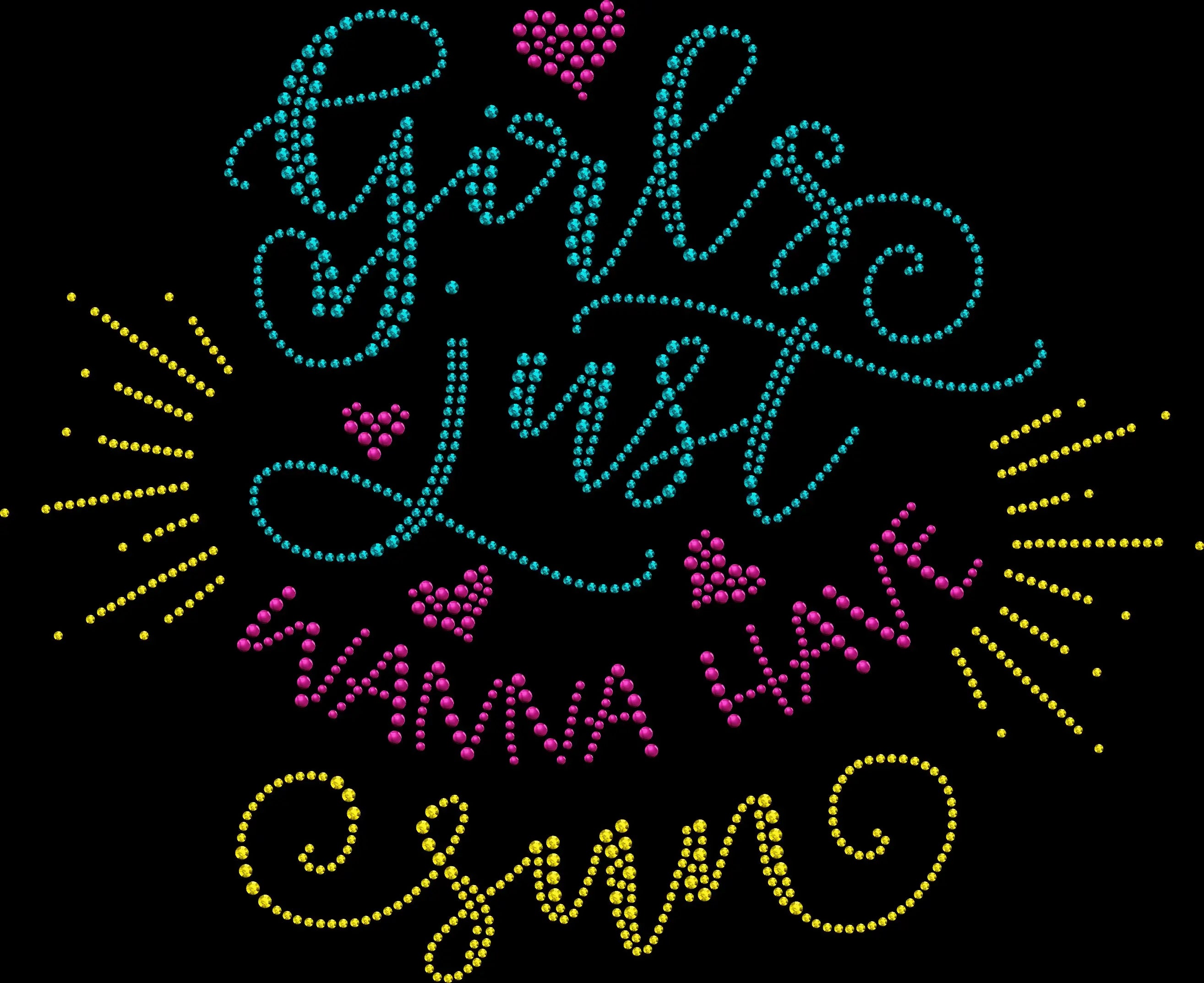 Girls Just Want to Have Sun rhinestone shirt featuring a sparkling beach vacation and tropical design