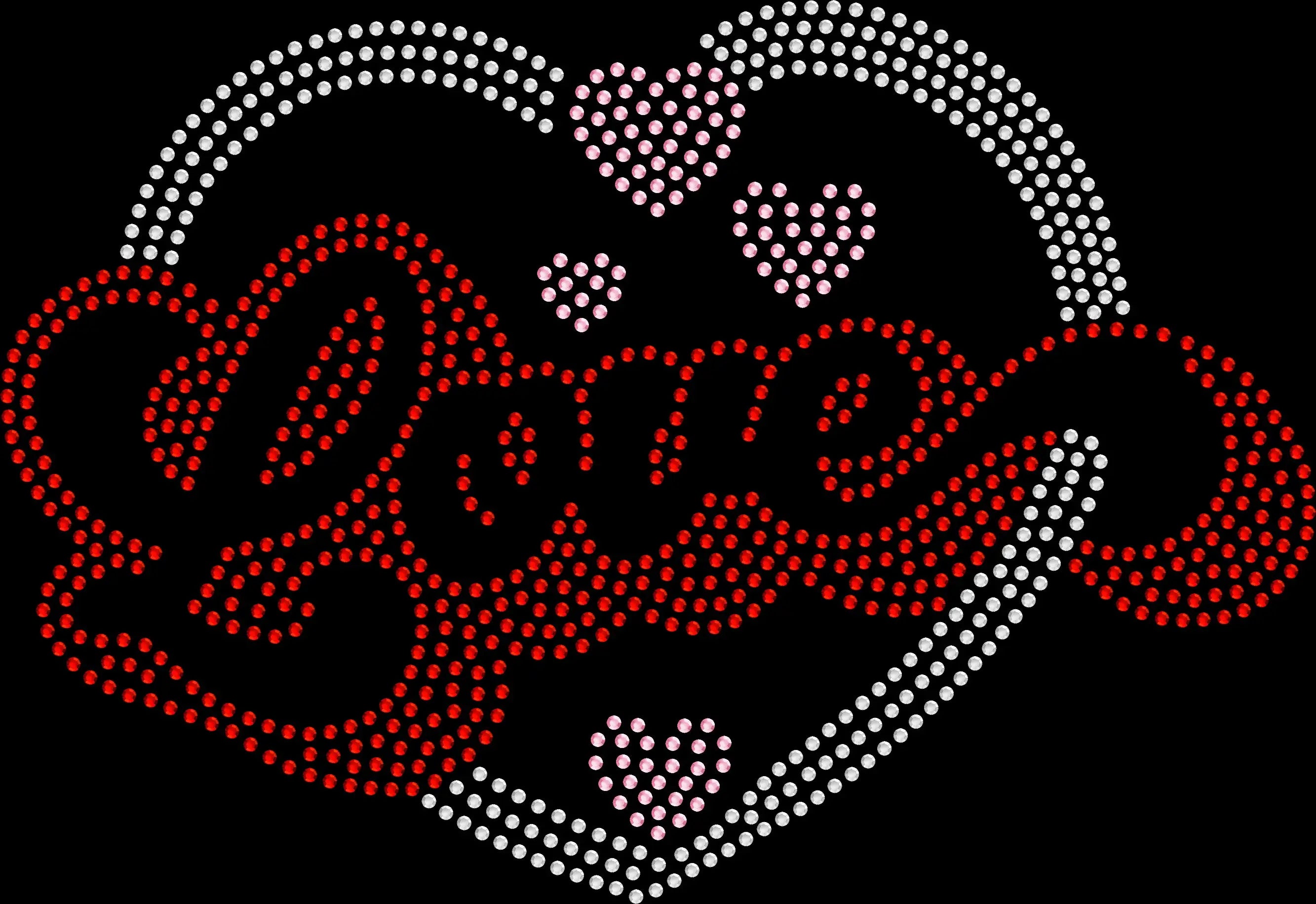 love inside heart rhinestone shirt featuring elegant heart design and romantic message