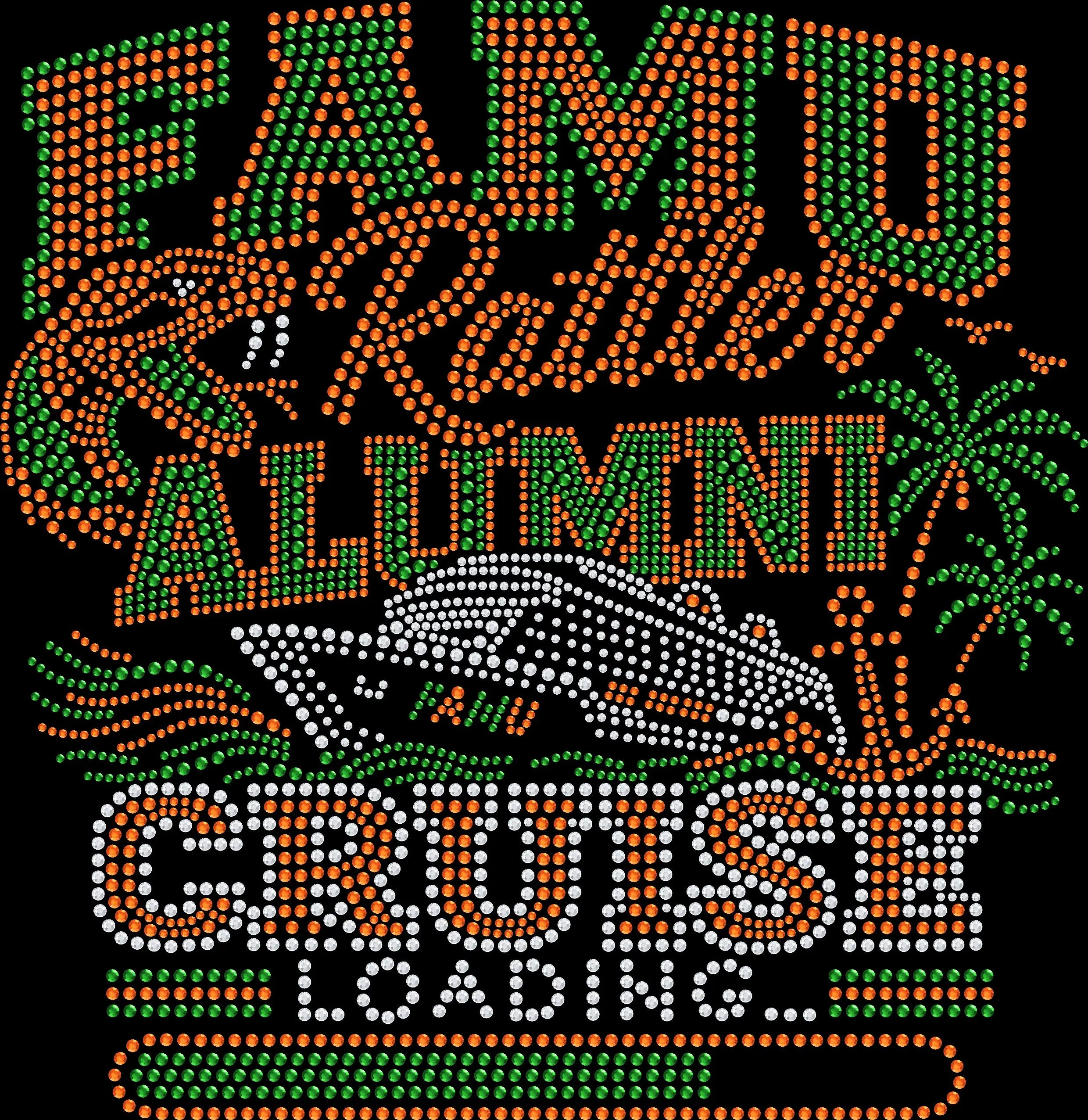 famu alumni cruise rhinestone shirt featuring sparkling reunion vacation design