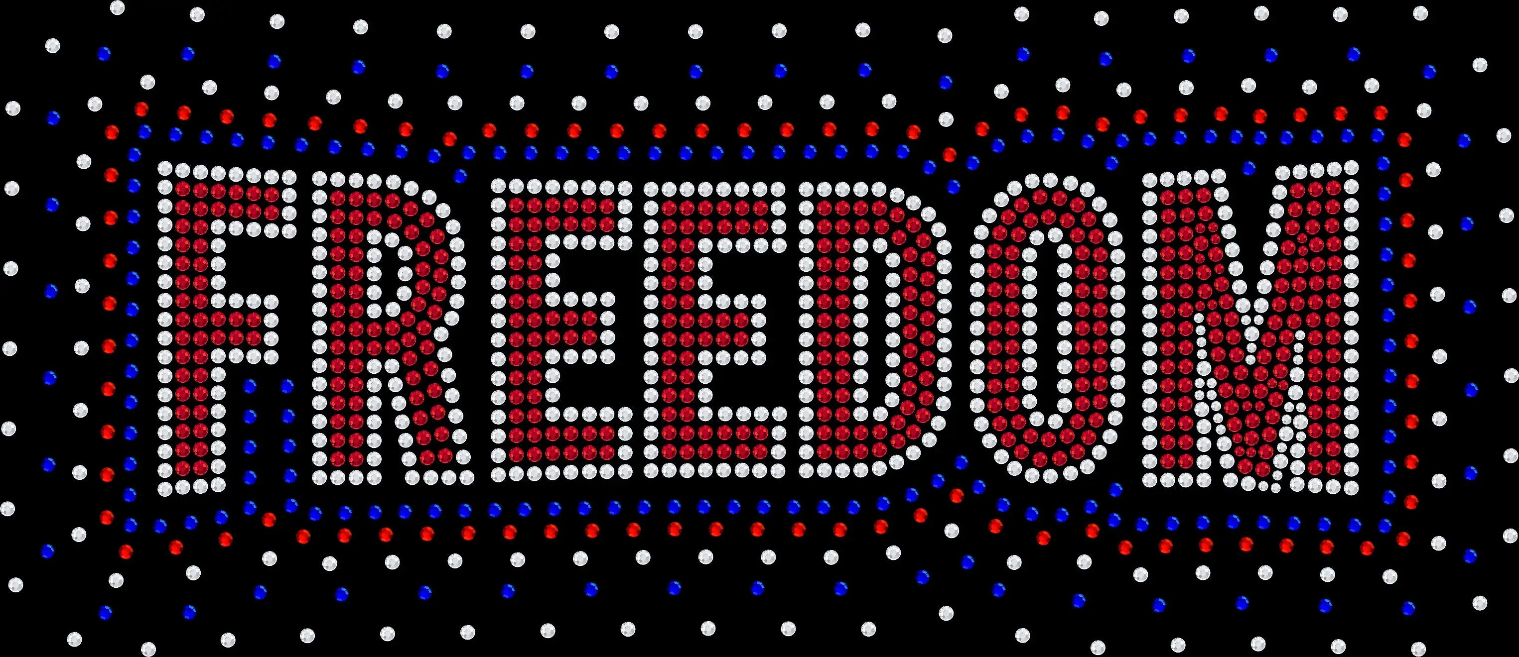 freedom rhinestone shirt featuring patriotic usa design with sparkling glass rhinestones for women