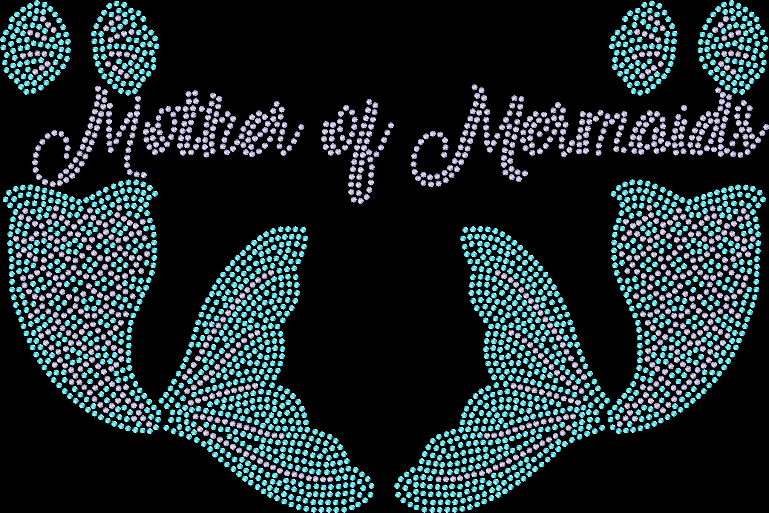 Sparkly Mother of Mermaids shirt for women featuring a playful mermaid family design available in premium glass rhinestones or holographic spangles. Perfect for beach trips, cruises, pool days, mermaid birthday parties, Mother’s Day, family vacations, and ocean-loving moms.