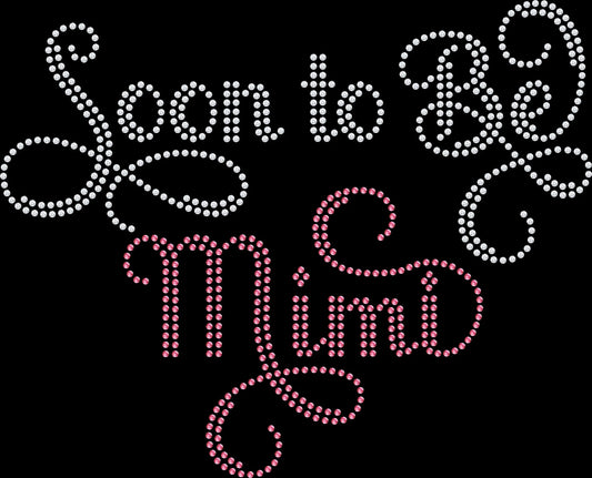 Soon to Be personalized pregnancy announcement shirt customized with your baby's name and decorated with premium glass rhinestones or holographic spangles. Ideal for baby announcements, maternity photos, gender reveals, baby showers, grandparent surprises, social media reveals, and memorable keepsake gifts for expecting parents. 👶💖✨