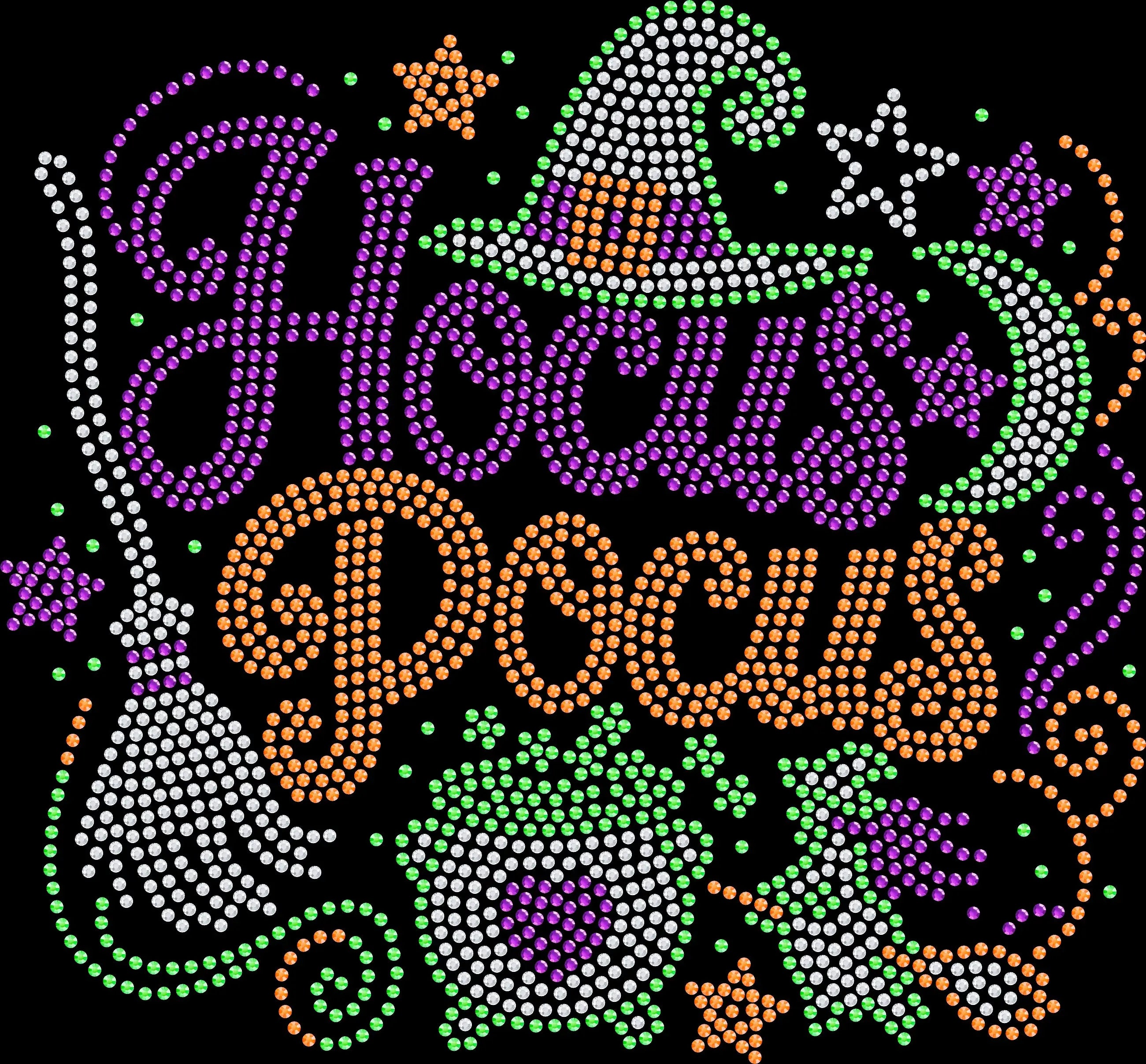 Pumpkin Witch rhinestone Halloween shirt featuring a sparkling witchy pumpkin design for spooky season, pumpkin patches, fall festivals, Halloween parties, haunted houses and October outfits.